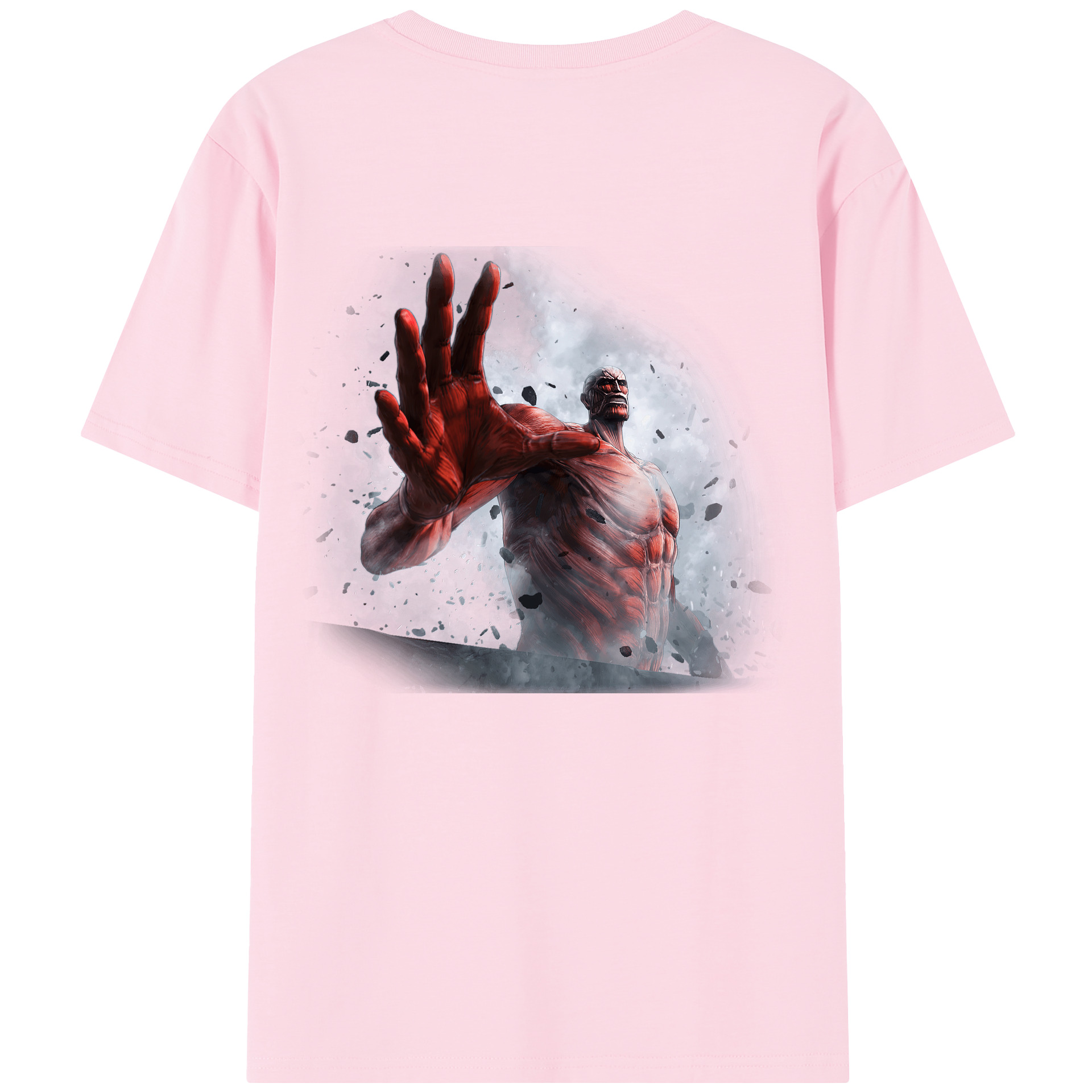 （画像用） 進撃の巨人 Attack on Titan 綿100％半袖Tシャツ（背面プリント）