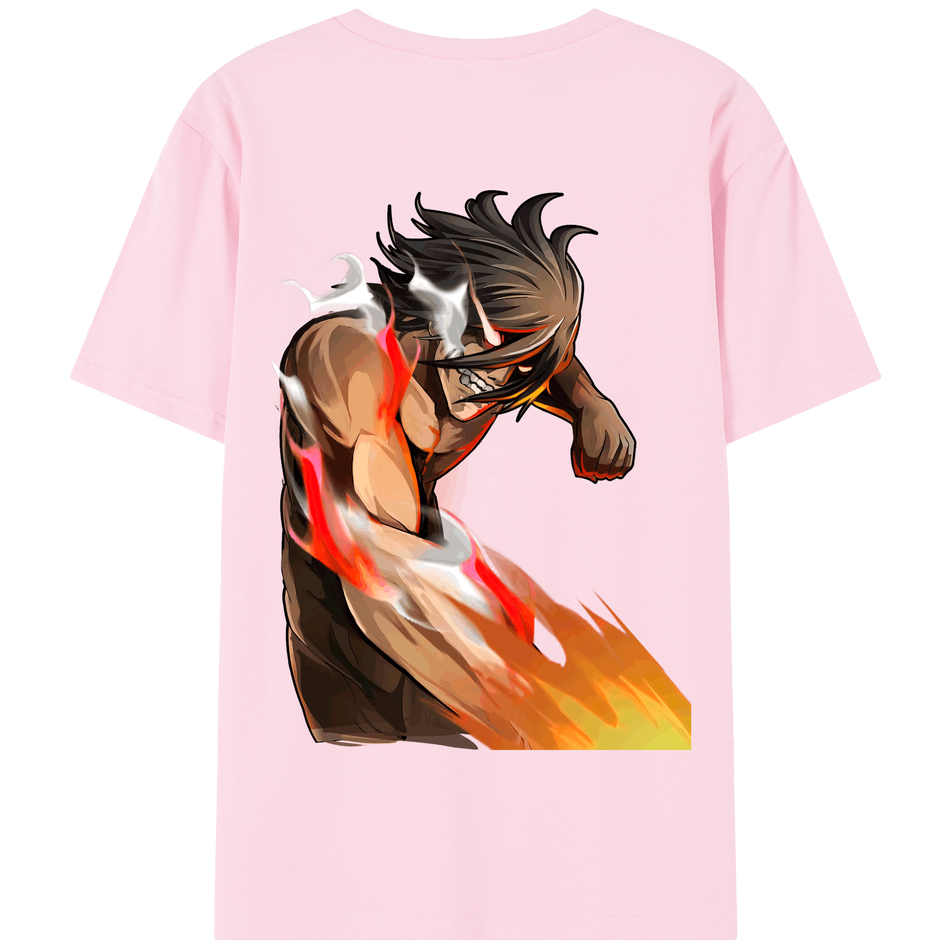 （画像用） 進撃の巨人 Attack on Titan 綿100％半袖Tシャツ（背面プリント）