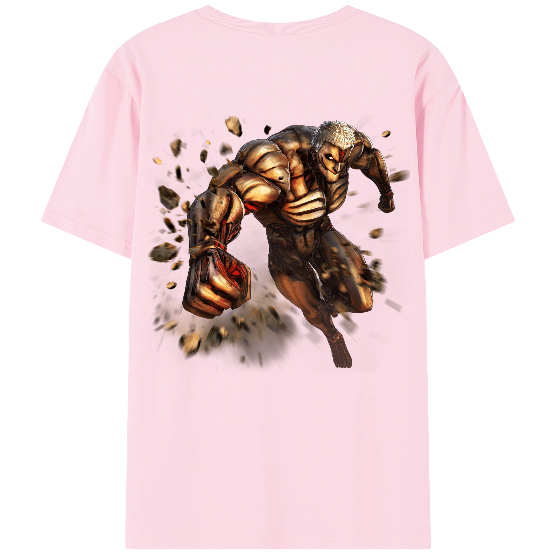 （画像用） 進撃の巨人 Attack on Titan 綿100％半袖Tシャツ（背面プリント）