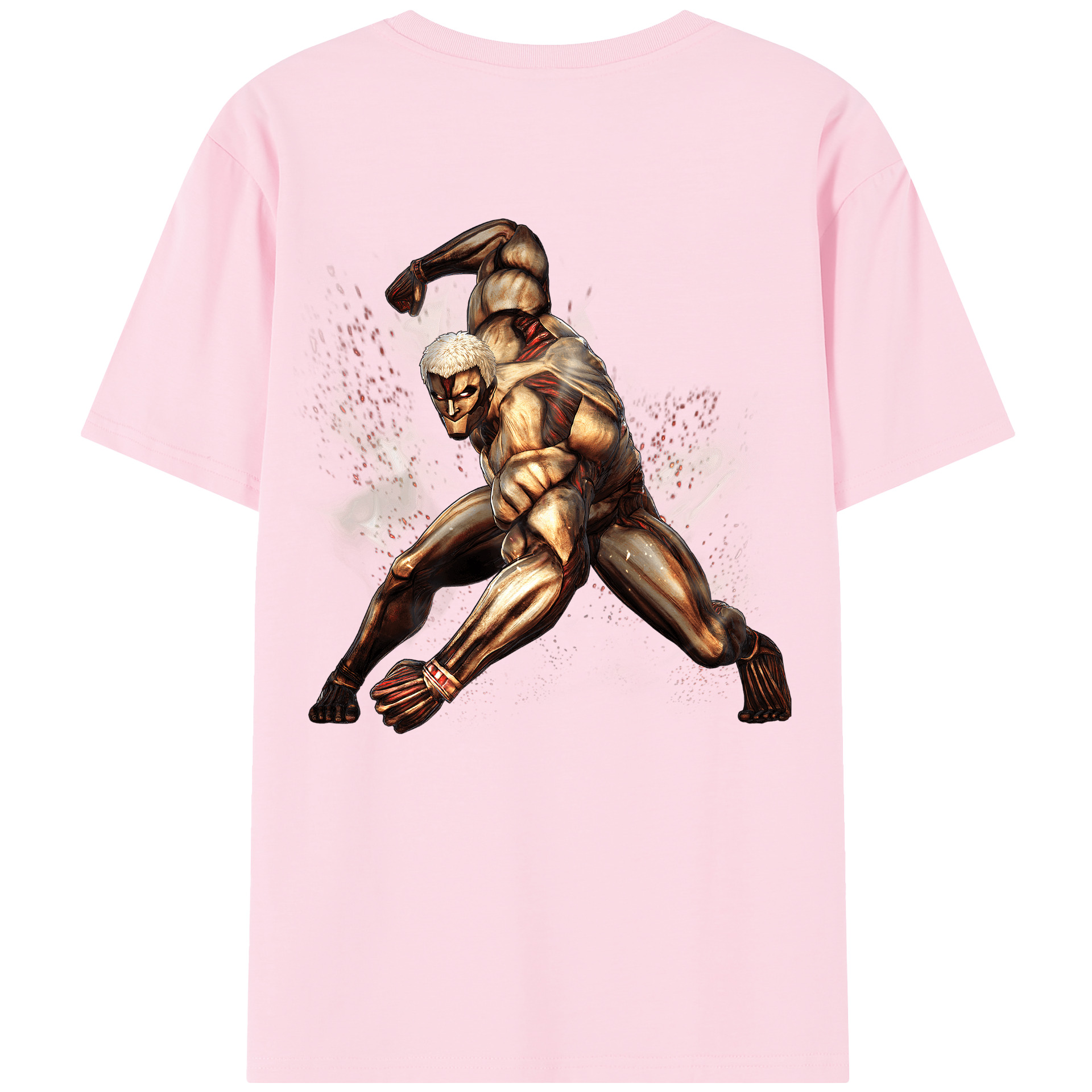 （画像用） 進撃の巨人 Attack on Titan 綿100％半袖Tシャツ（背面プリント）