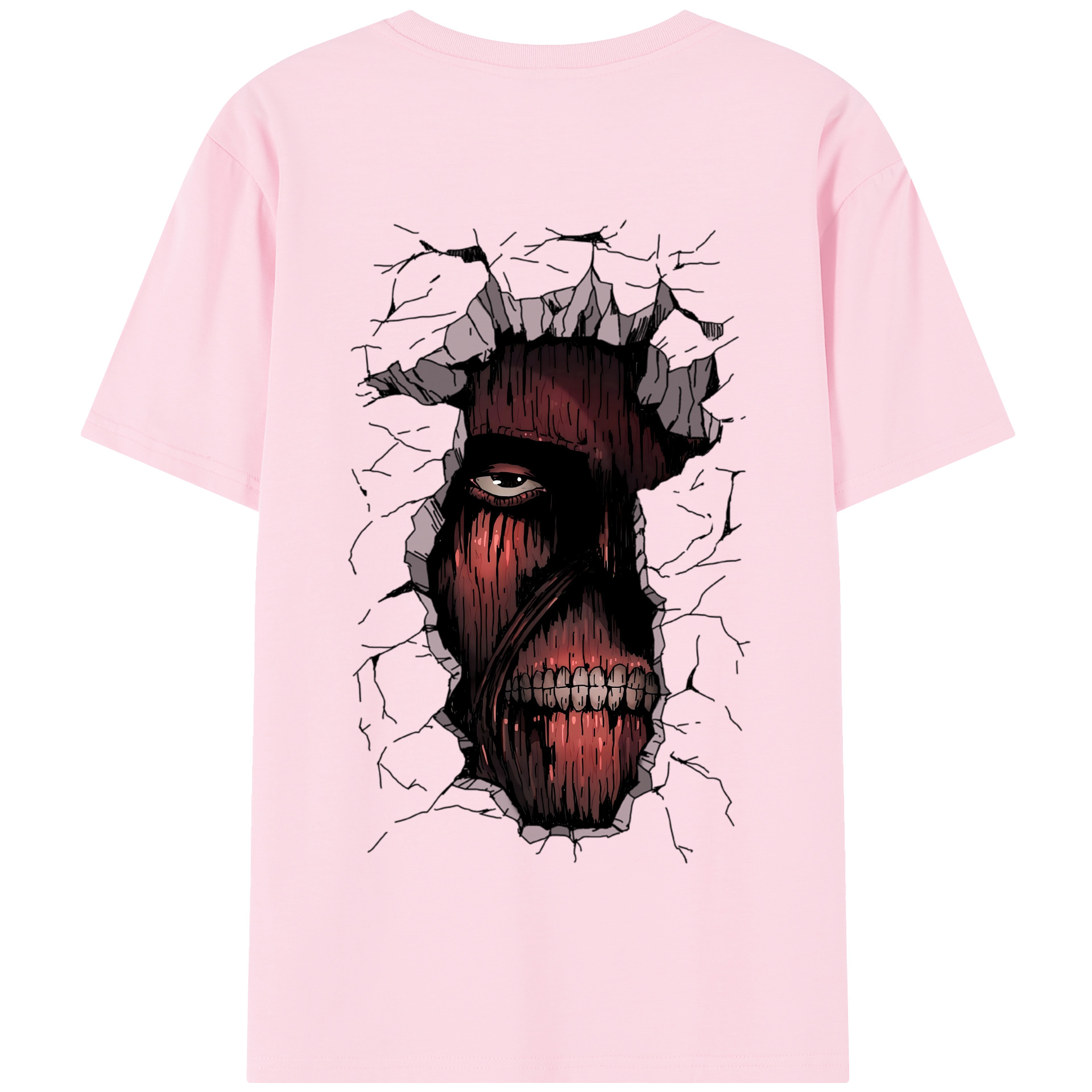 （画像用） 進撃の巨人 Attack on Titan 綿100％半袖Tシャツ（背面プリント）