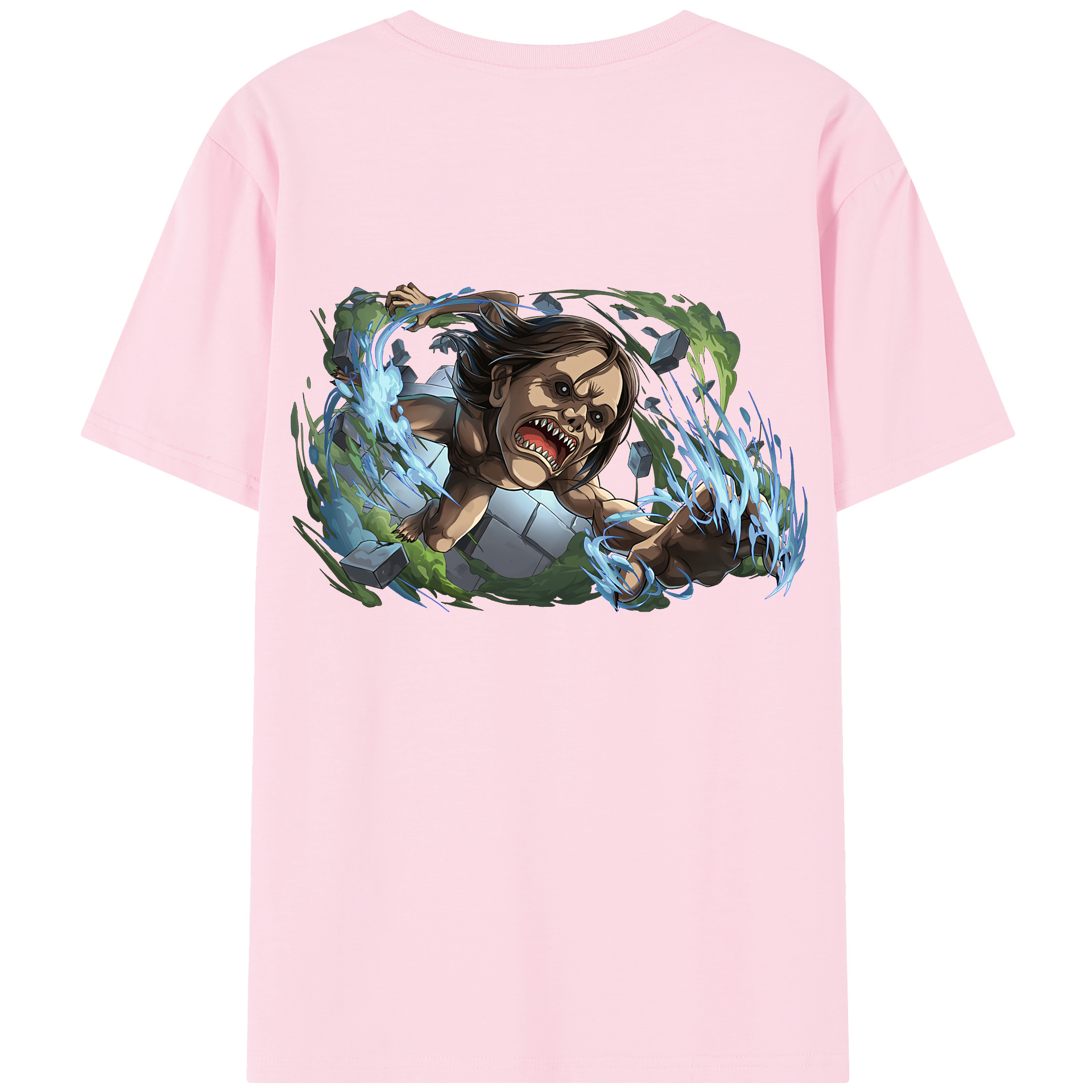 （画像用） 進撃の巨人 Attack on Titan 綿100％半袖Tシャツ（背面プリント）