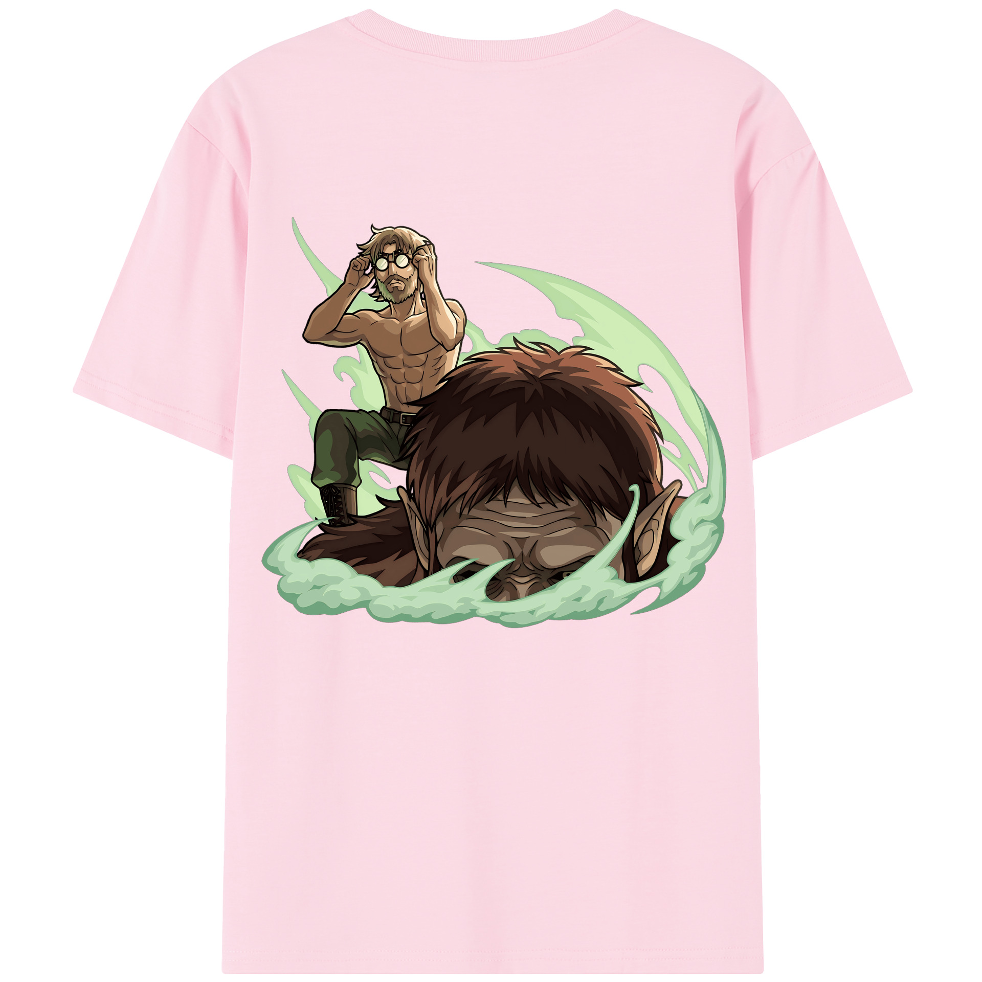 （画像用） 進撃の巨人 Attack on Titan 綿100％半袖Tシャツ（背面プリント）