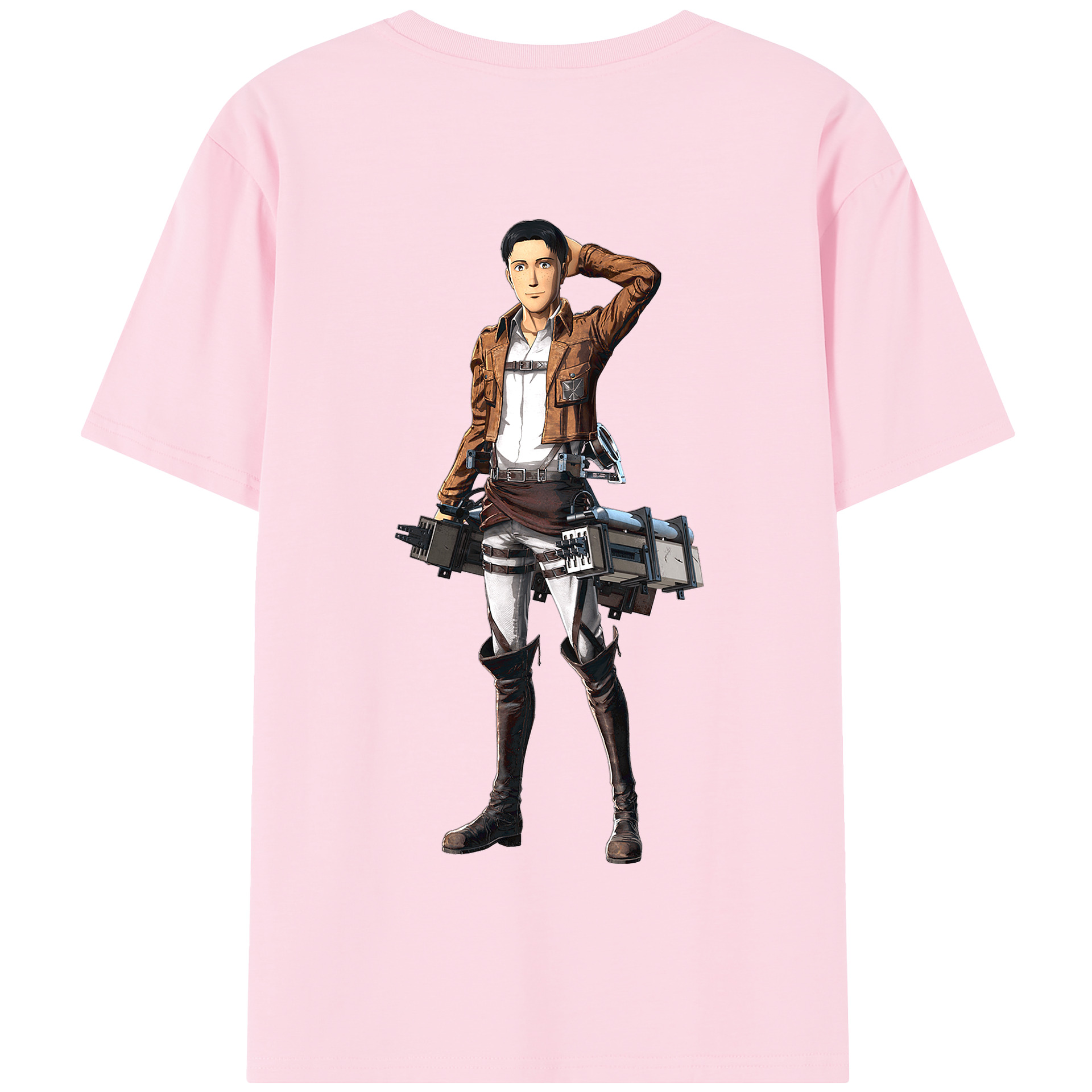 （画像用） 進撃の巨人 Attack on Titan 綿100％半袖Tシャツ（背面プリント）