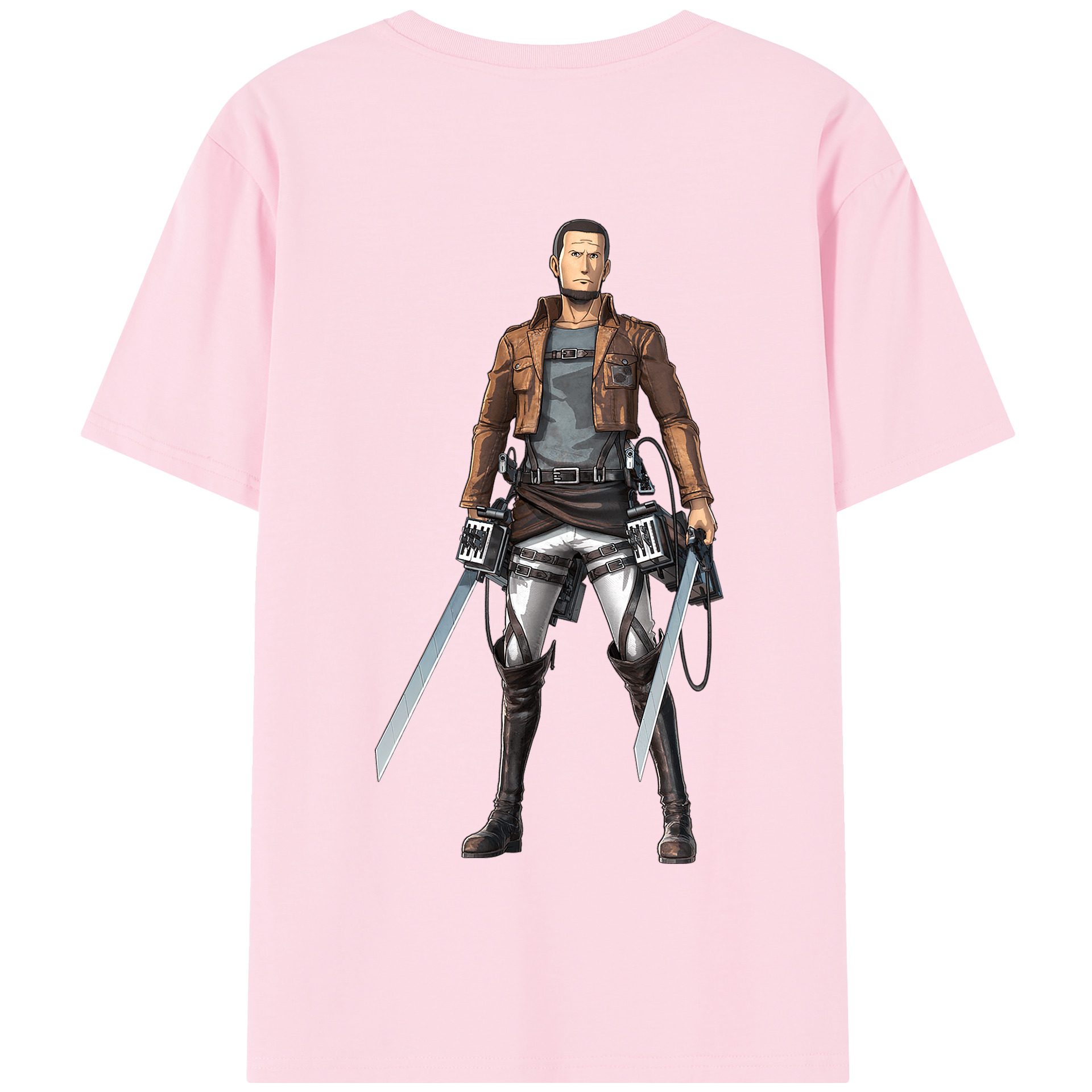 （画像用） 進撃の巨人 Attack on Titan 綿100％半袖Tシャツ（背面プリント）