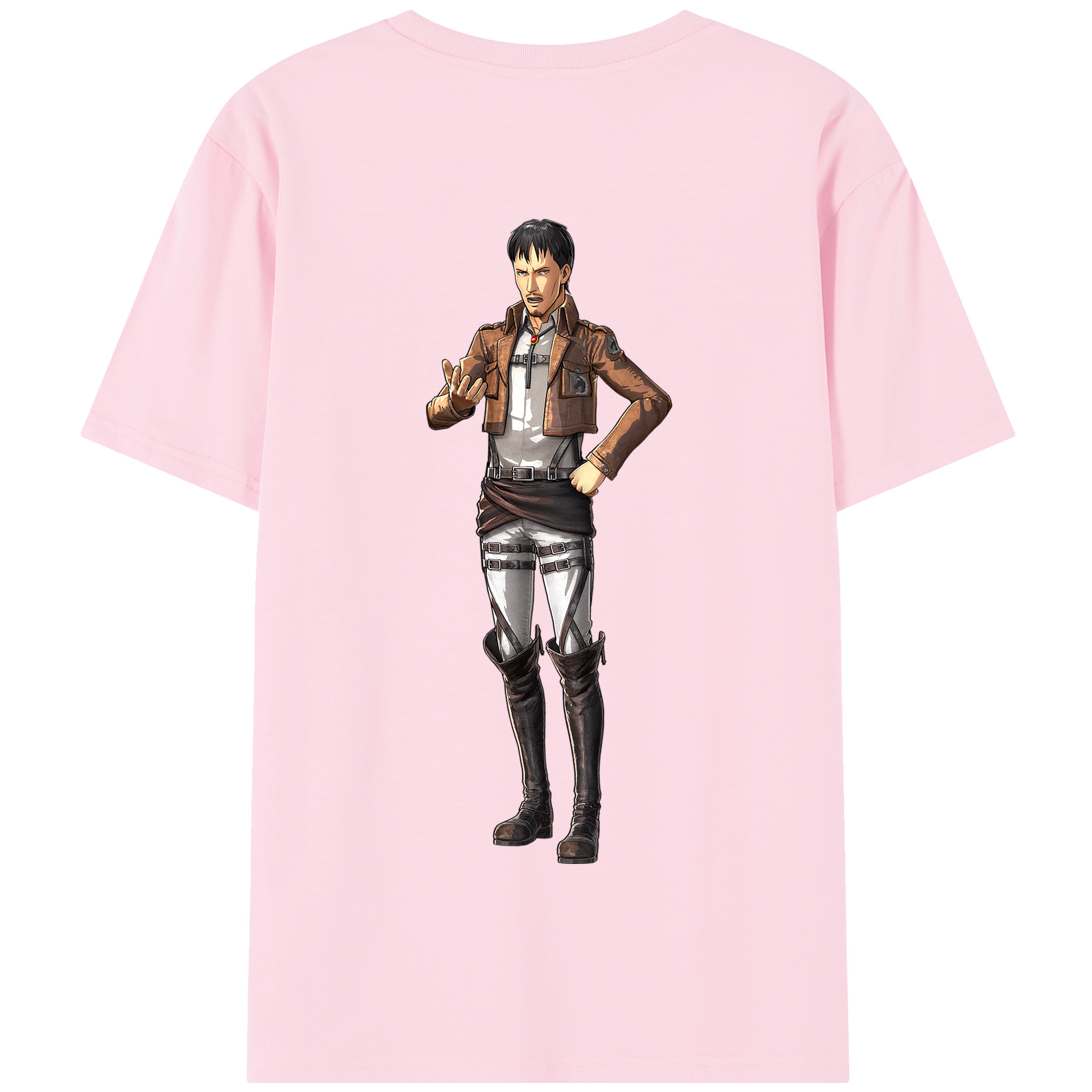 （画像用） 進撃の巨人 Attack on Titan 綿100％半袖Tシャツ（背面プリント）