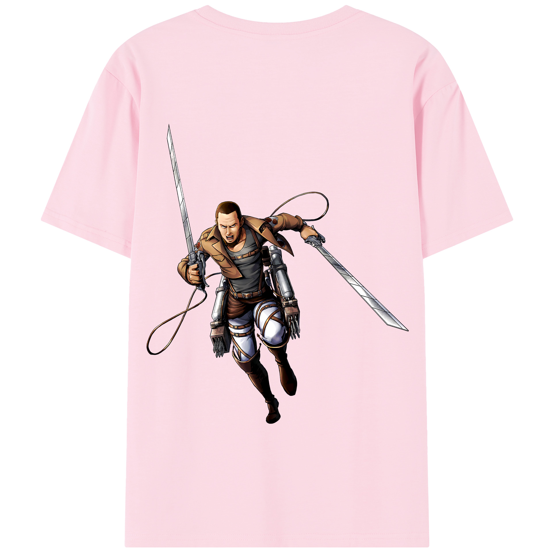 （画像用） 進撃の巨人 Attack on Titan 綿100％半袖Tシャツ（背面プリント）