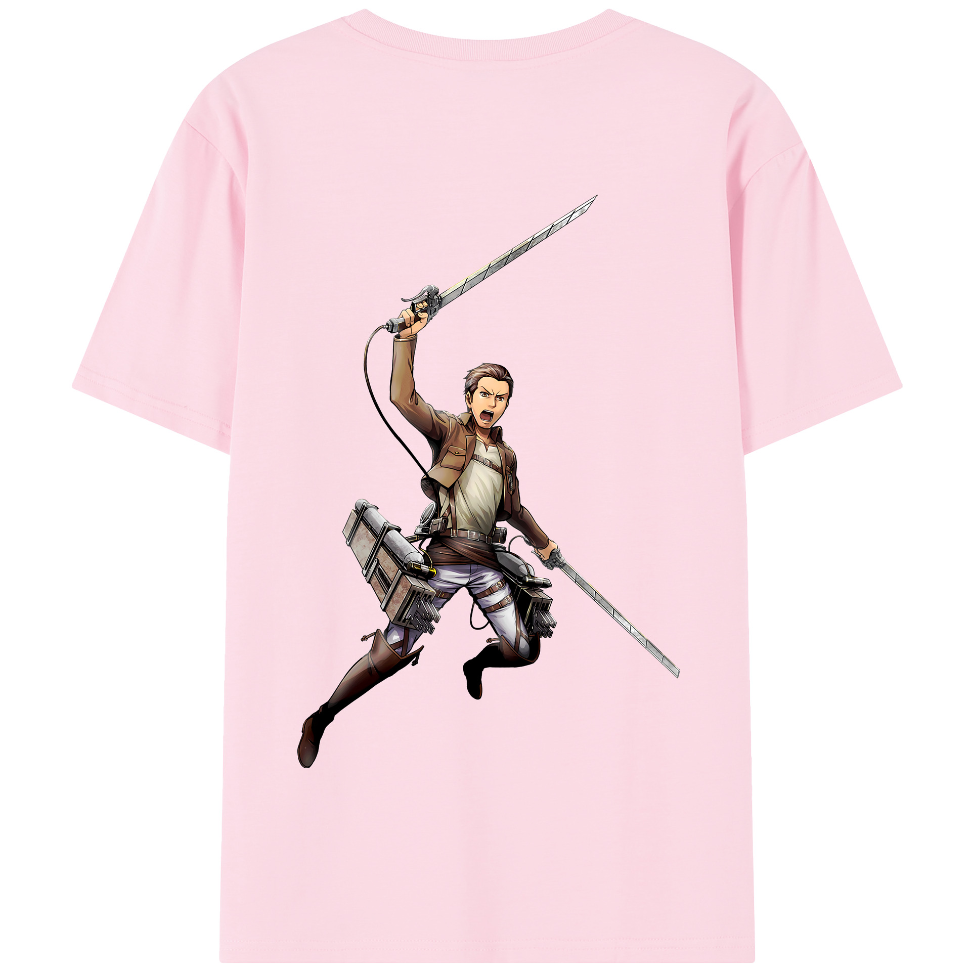 （画像用） 進撃の巨人 Attack on Titan 綿100％半袖Tシャツ（背面プリント）