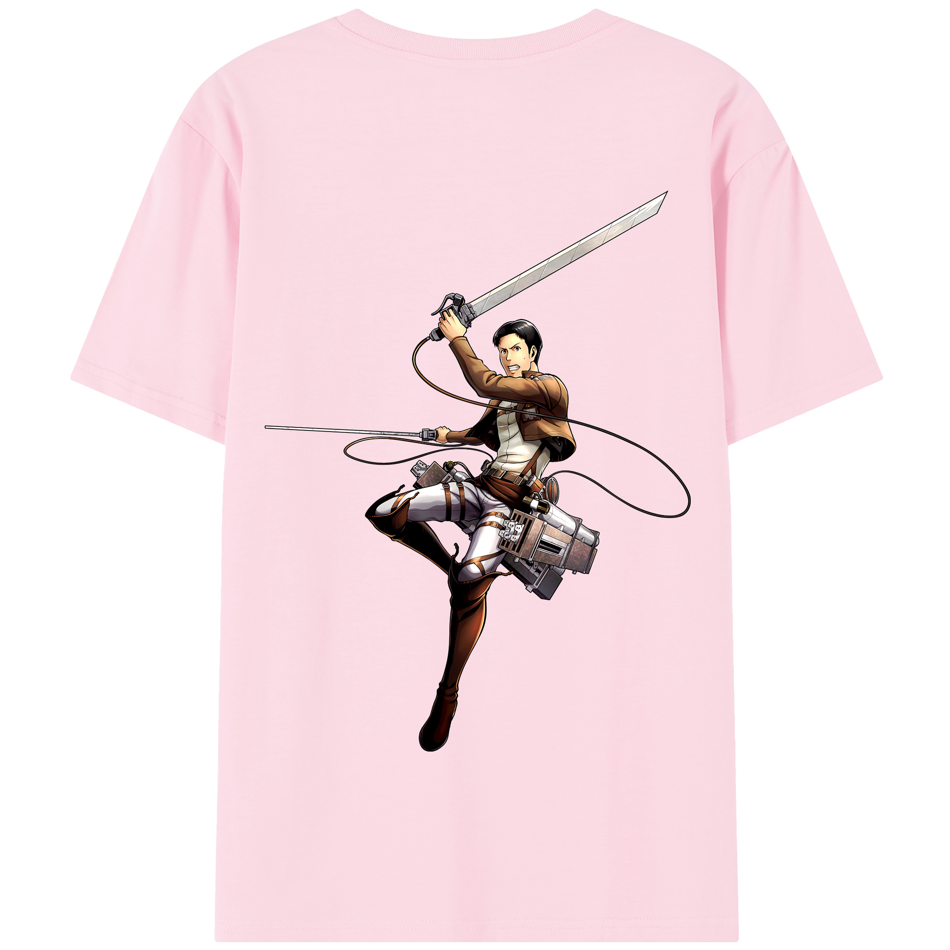 （画像用） 進撃の巨人 Attack on Titan 綿100％半袖Tシャツ（背面プリント）