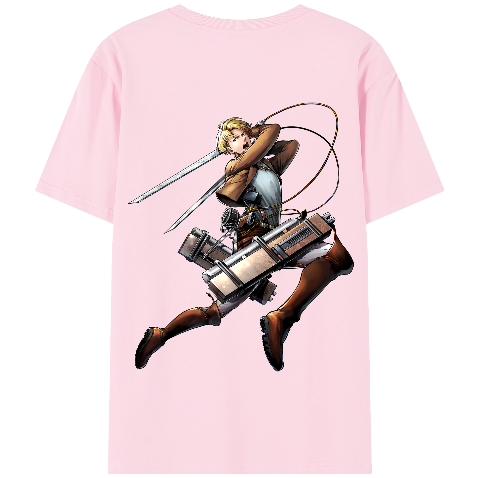 （画像用） 進撃の巨人 Attack on Titan 綿100％半袖Tシャツ（背面プリント）