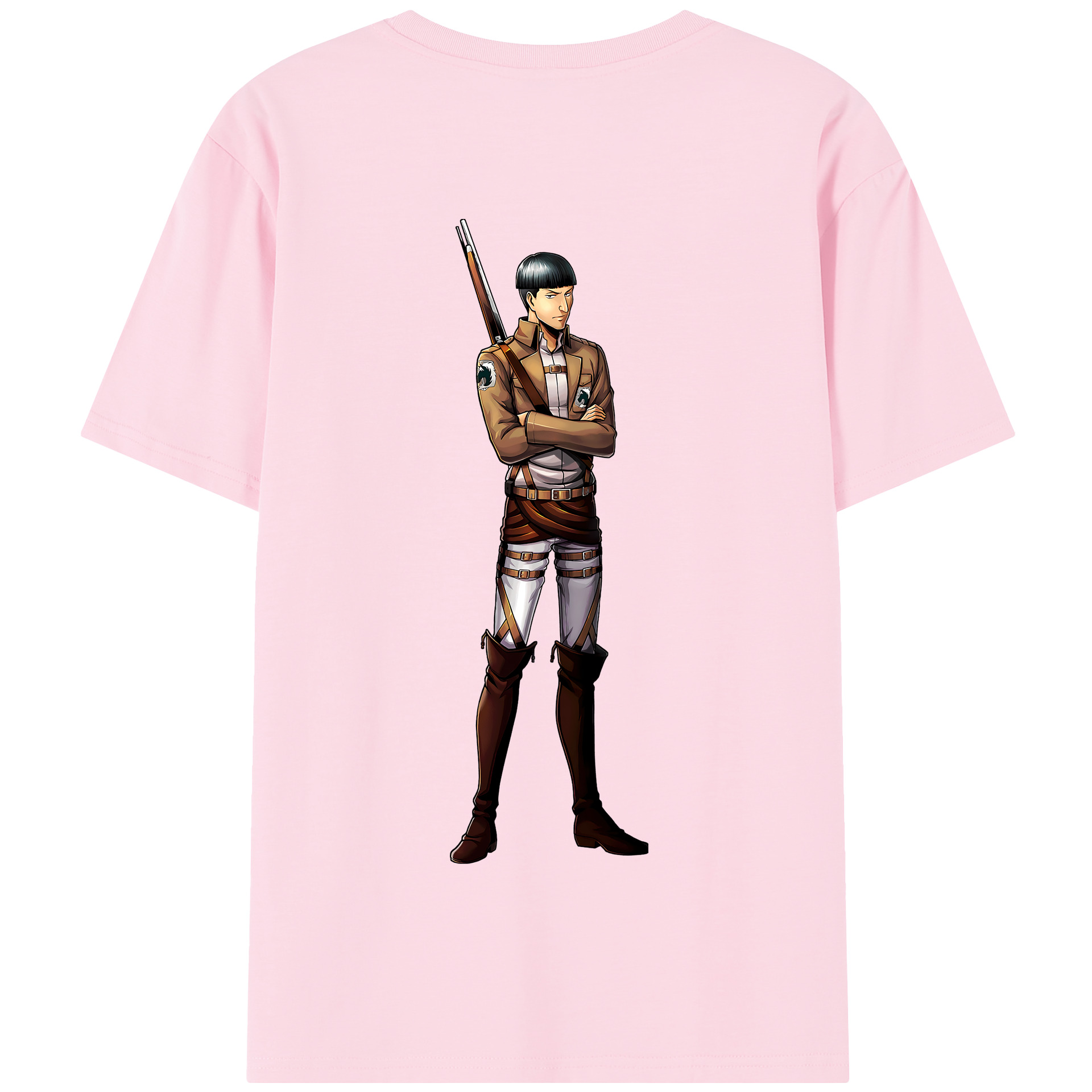 （画像用） 進撃の巨人 Attack on Titan 綿100％半袖Tシャツ（背面プリント）