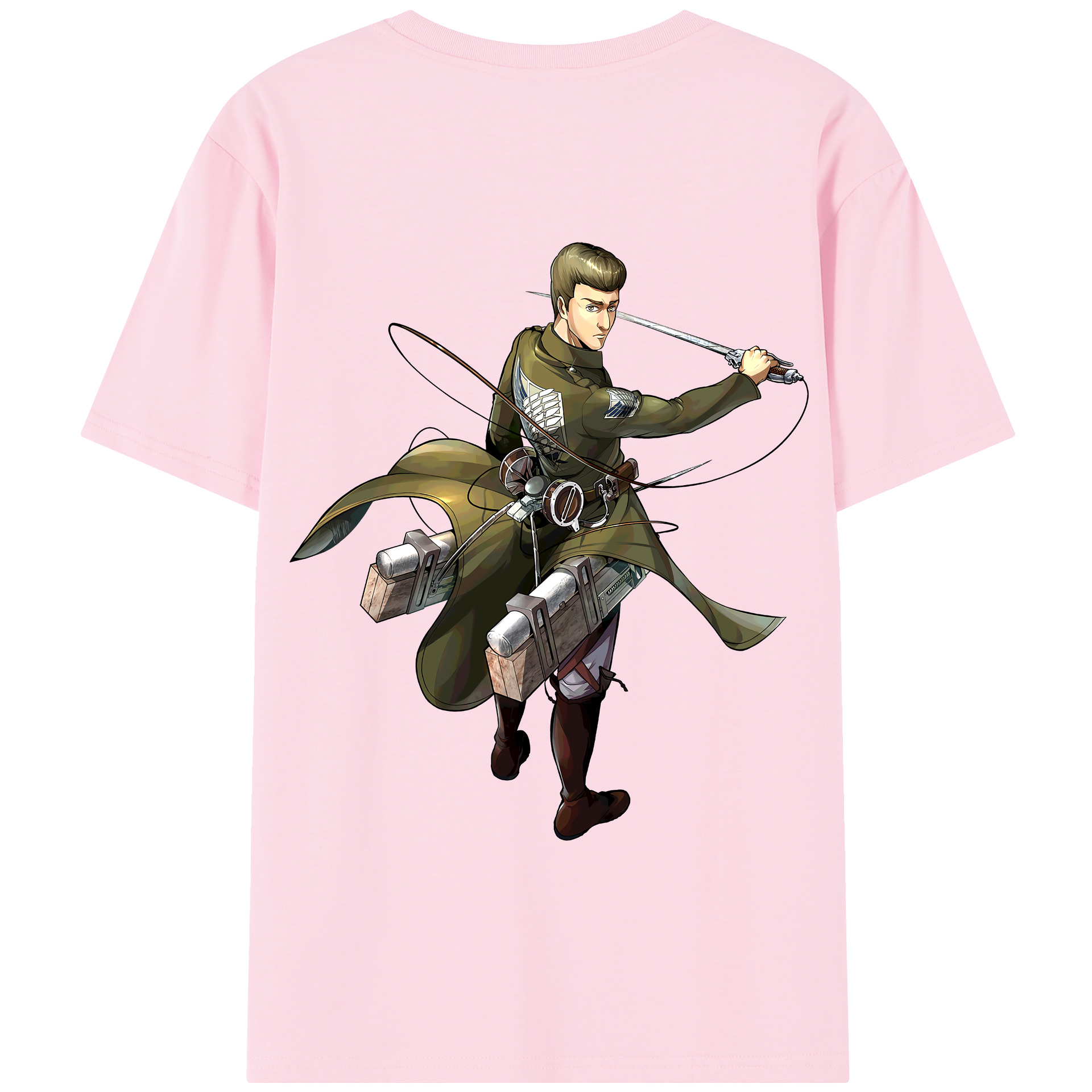 （画像用） 進撃の巨人 Attack on Titan 綿100％半袖Tシャツ（背面プリント）