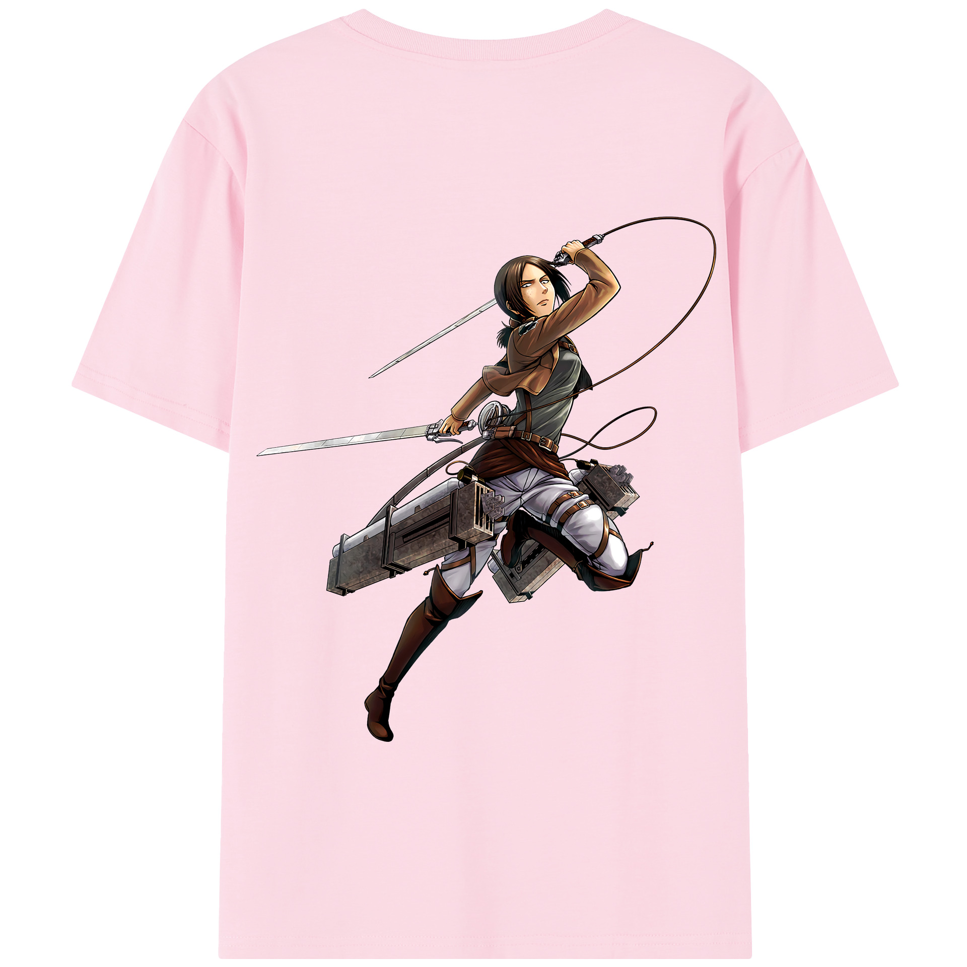 （画像用） 進撃の巨人 Attack on Titan 綿100％半袖Tシャツ（背面プリント）