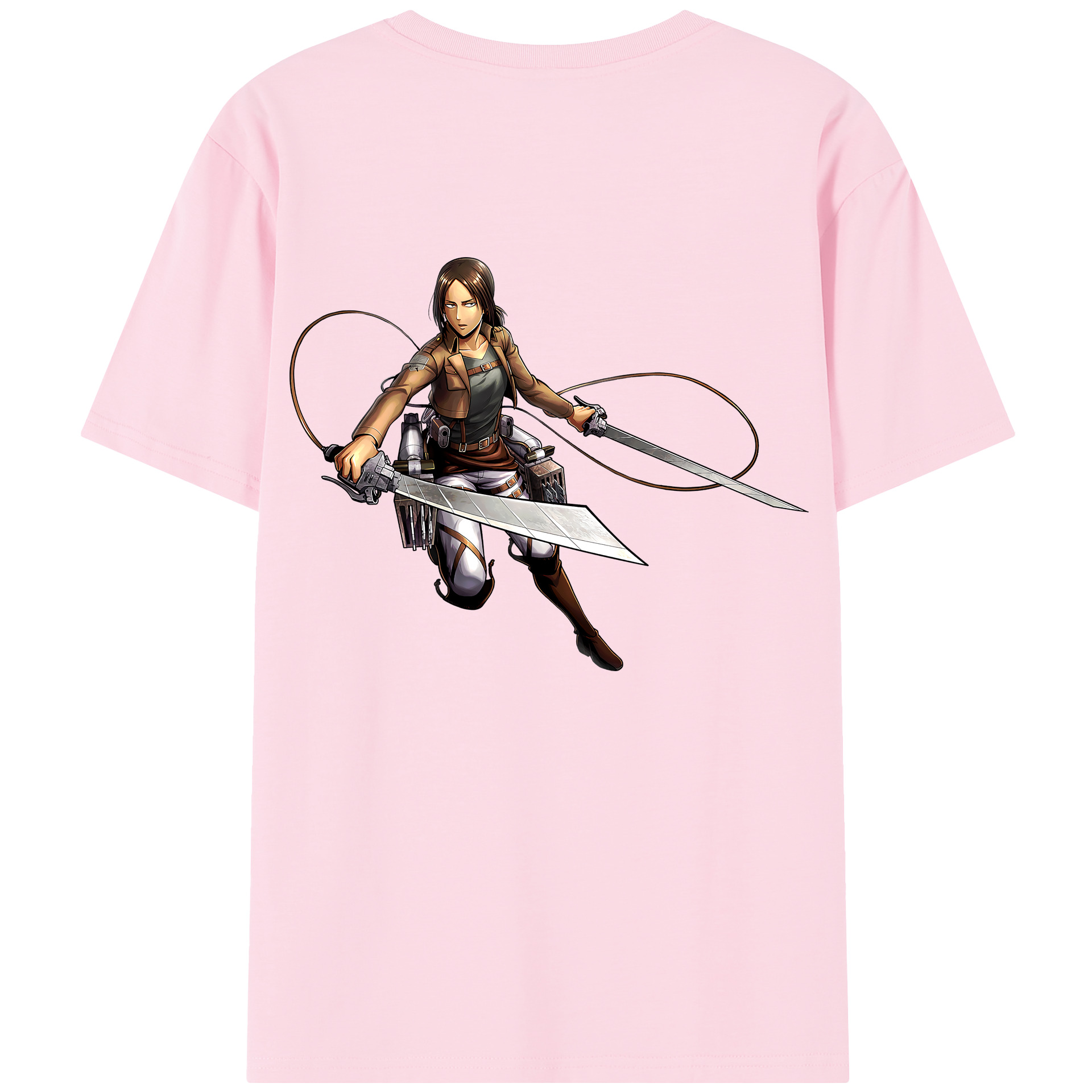 （画像用） 進撃の巨人 Attack on Titan 綿100％半袖Tシャツ（背面プリント）