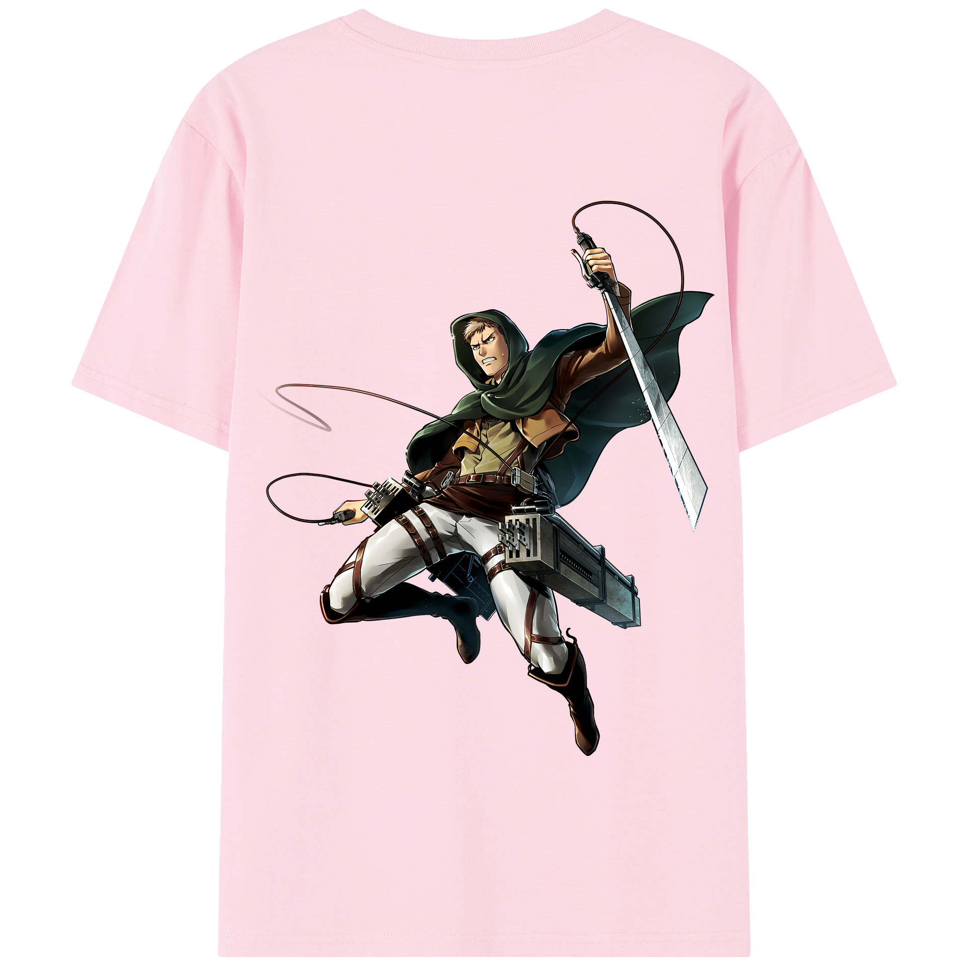 （画像用） 進撃の巨人 Attack on Titan 綿100％半袖Tシャツ（背面プリント）