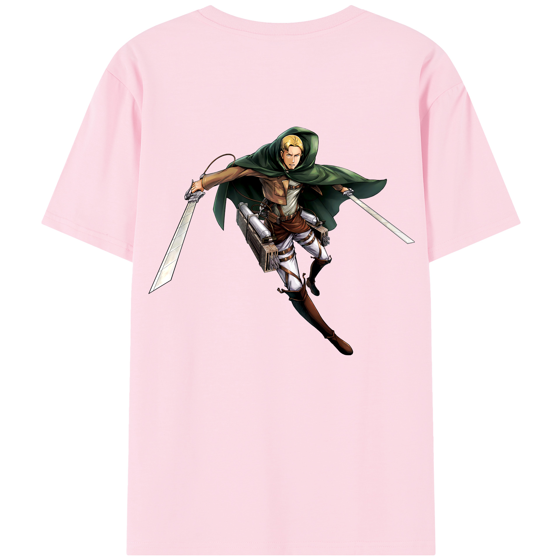（画像用） 進撃の巨人 Attack on Titan 綿100％半袖Tシャツ（背面プリント）