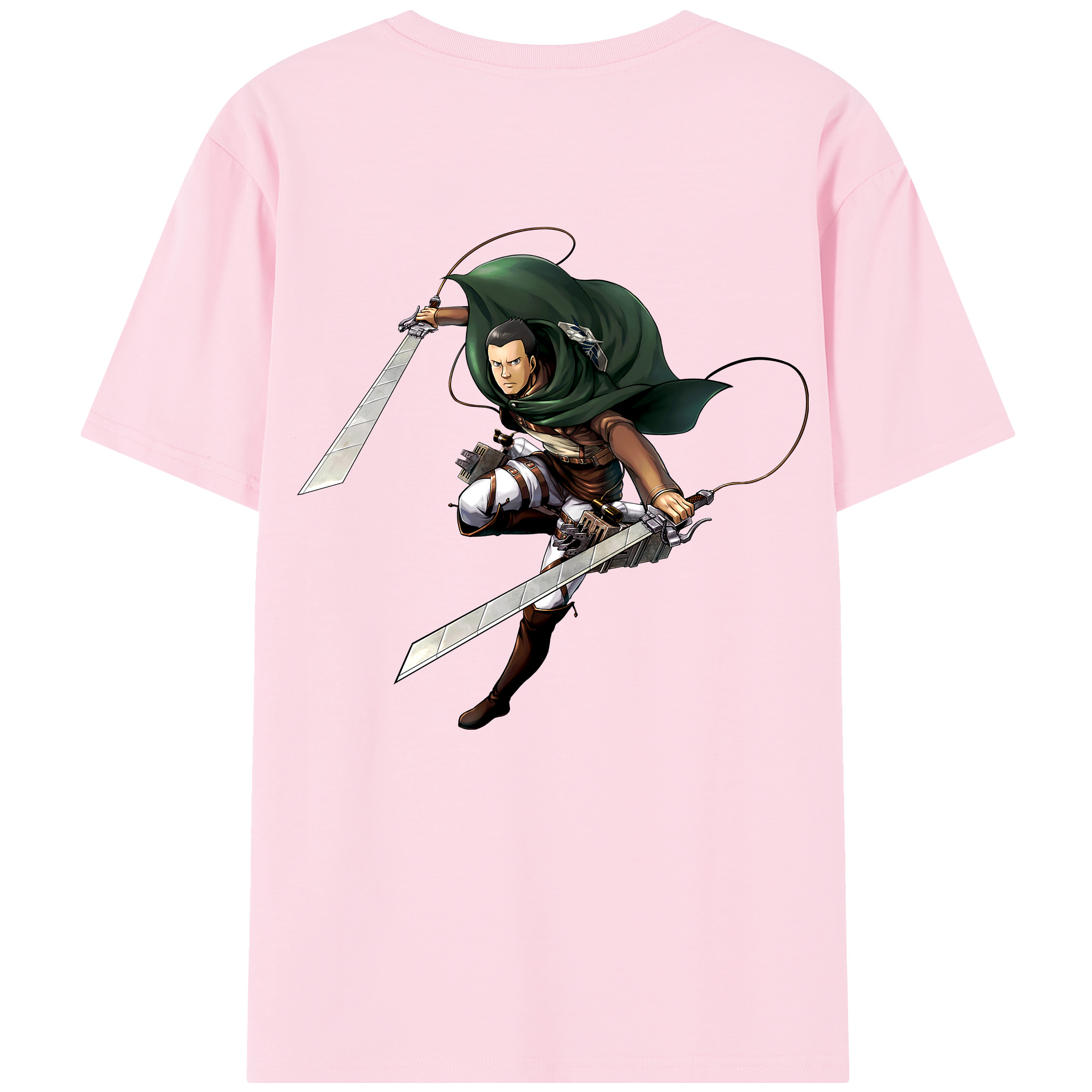 （画像用） 進撃の巨人 Attack on Titan 綿100％半袖Tシャツ（背面プリント）
