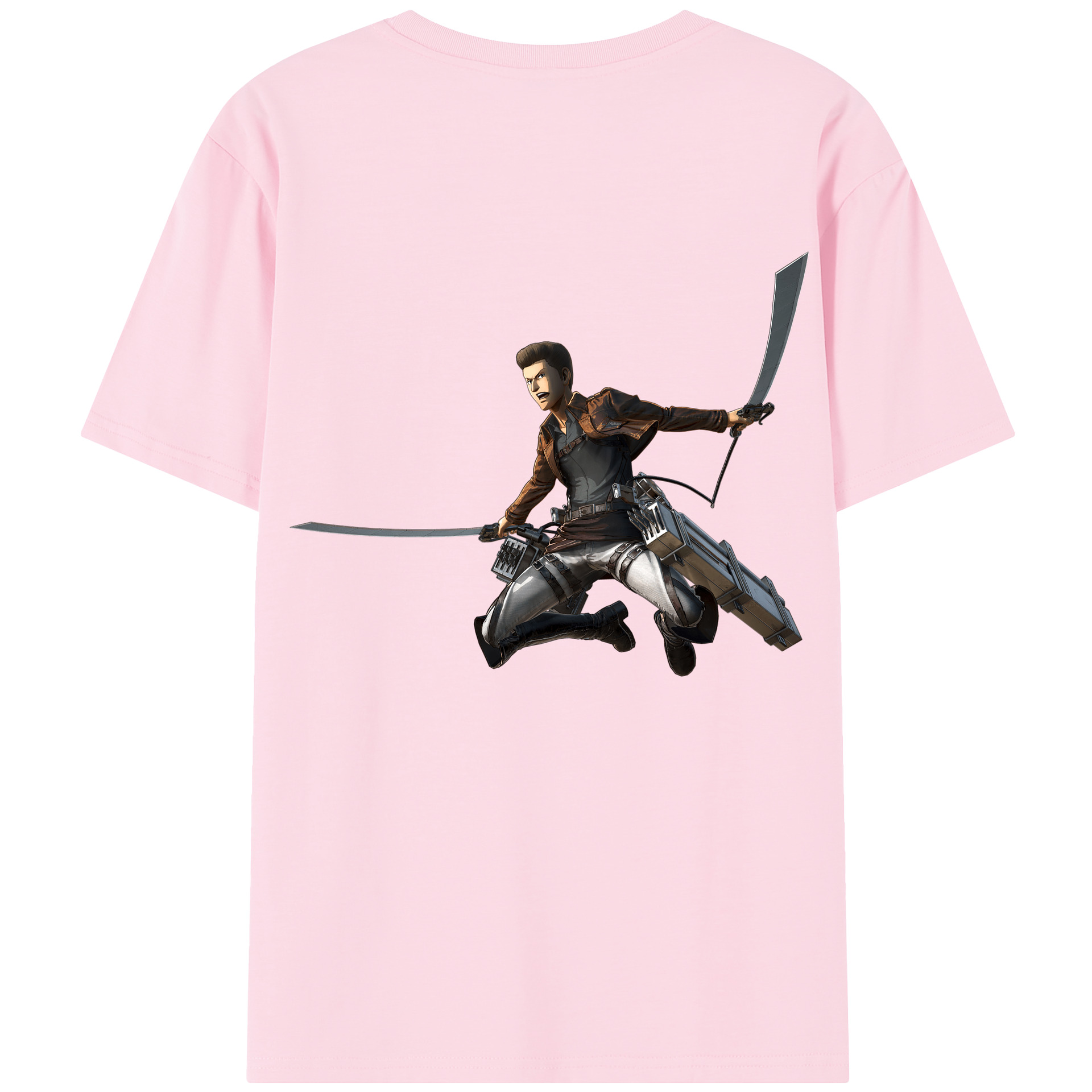 （画像用） 進撃の巨人 Attack on Titan 綿100％半袖Tシャツ（背面プリント）