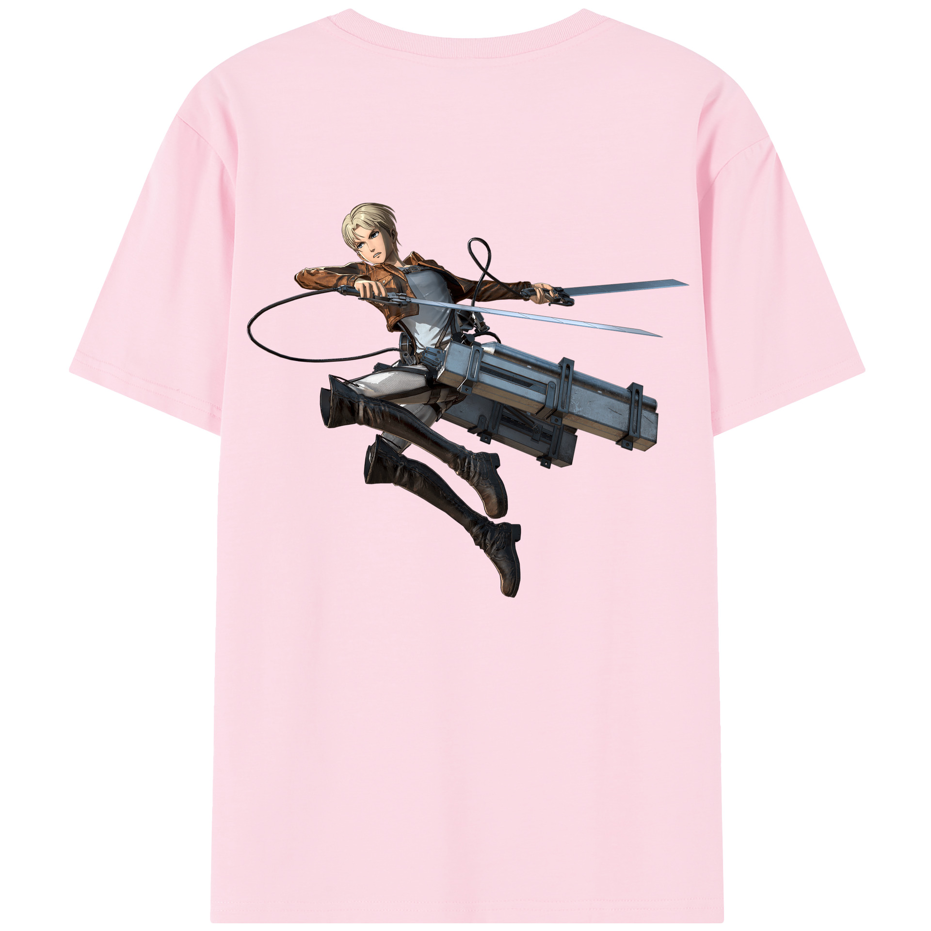 （画像用） 進撃の巨人 Attack on Titan 綿100％半袖Tシャツ（背面プリント）