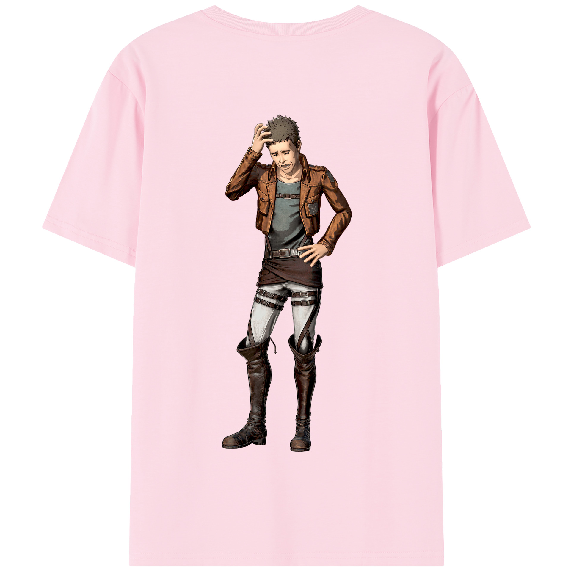 （画像用） 進撃の巨人 Attack on Titan 綿100％半袖Tシャツ（背面プリント）