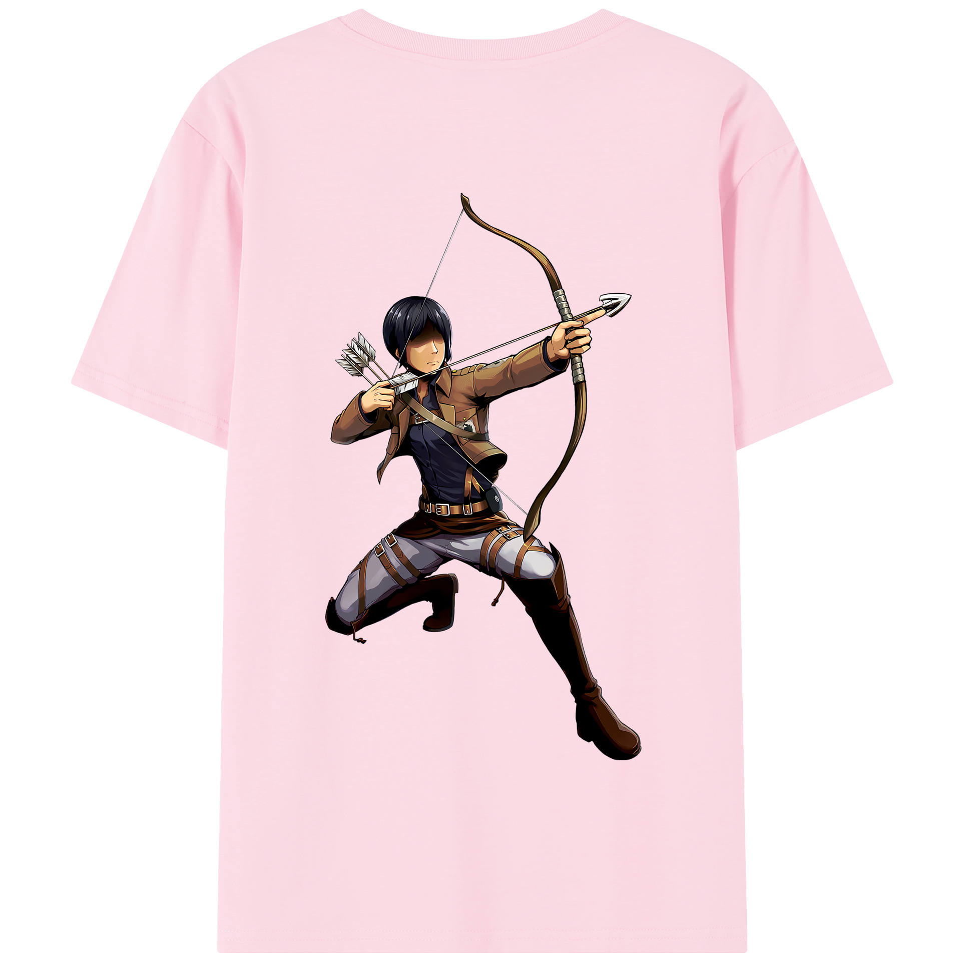 （画像用） 進撃の巨人 Attack on Titan 綿100％半袖Tシャツ（背面プリント）