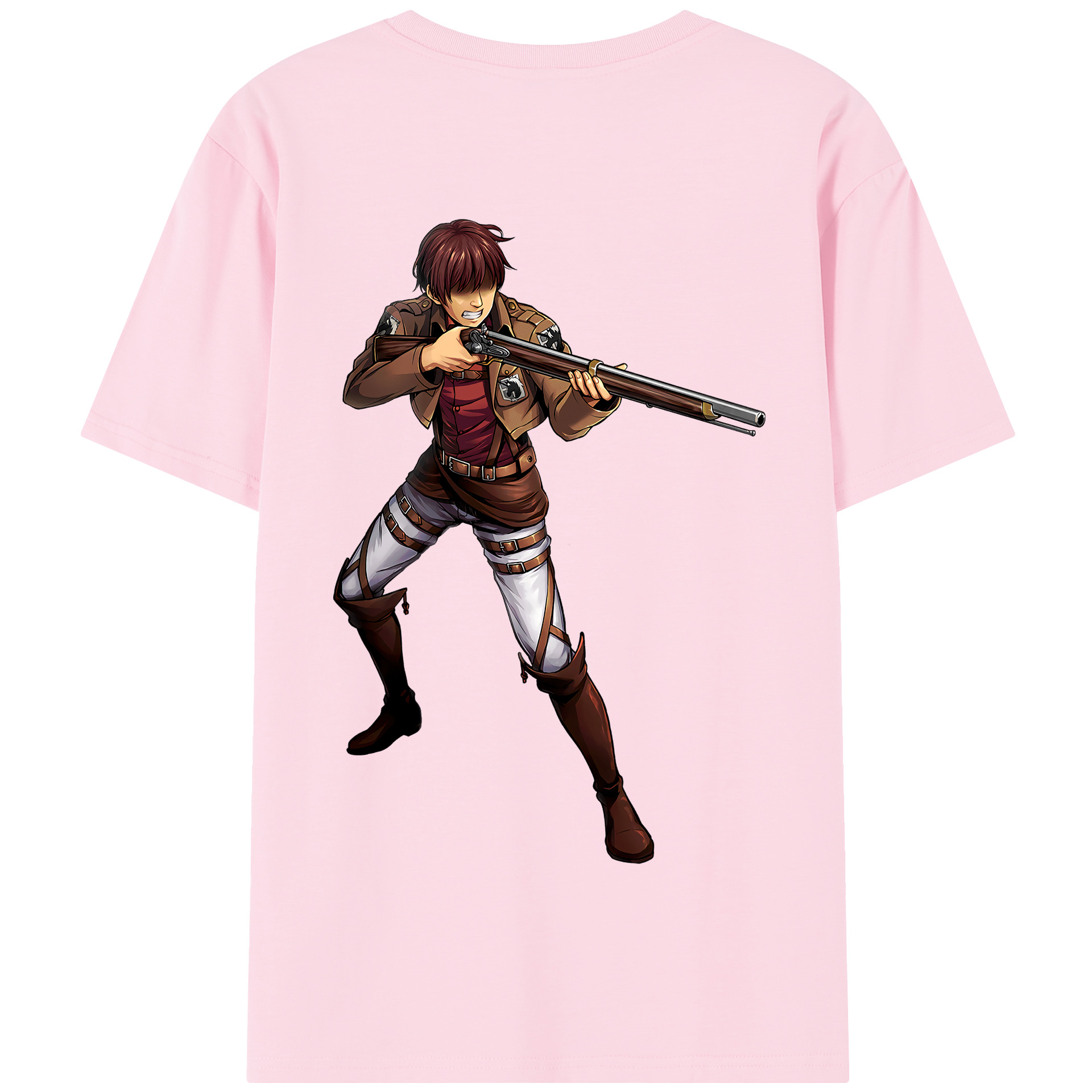 （画像用） 進撃の巨人 Attack on Titan 綿100％半袖Tシャツ（背面プリント）