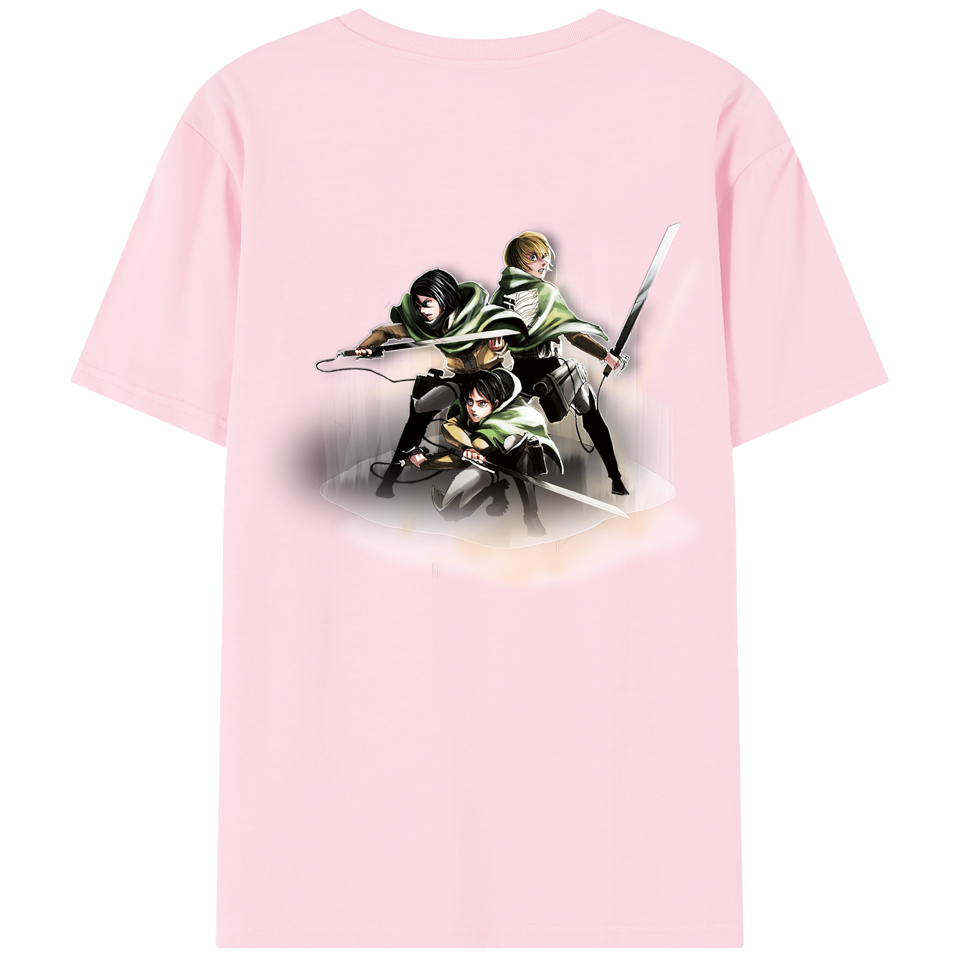 （画像用） 進撃の巨人 Attack on Titan 綿100％半袖Tシャツ（背面プリント）