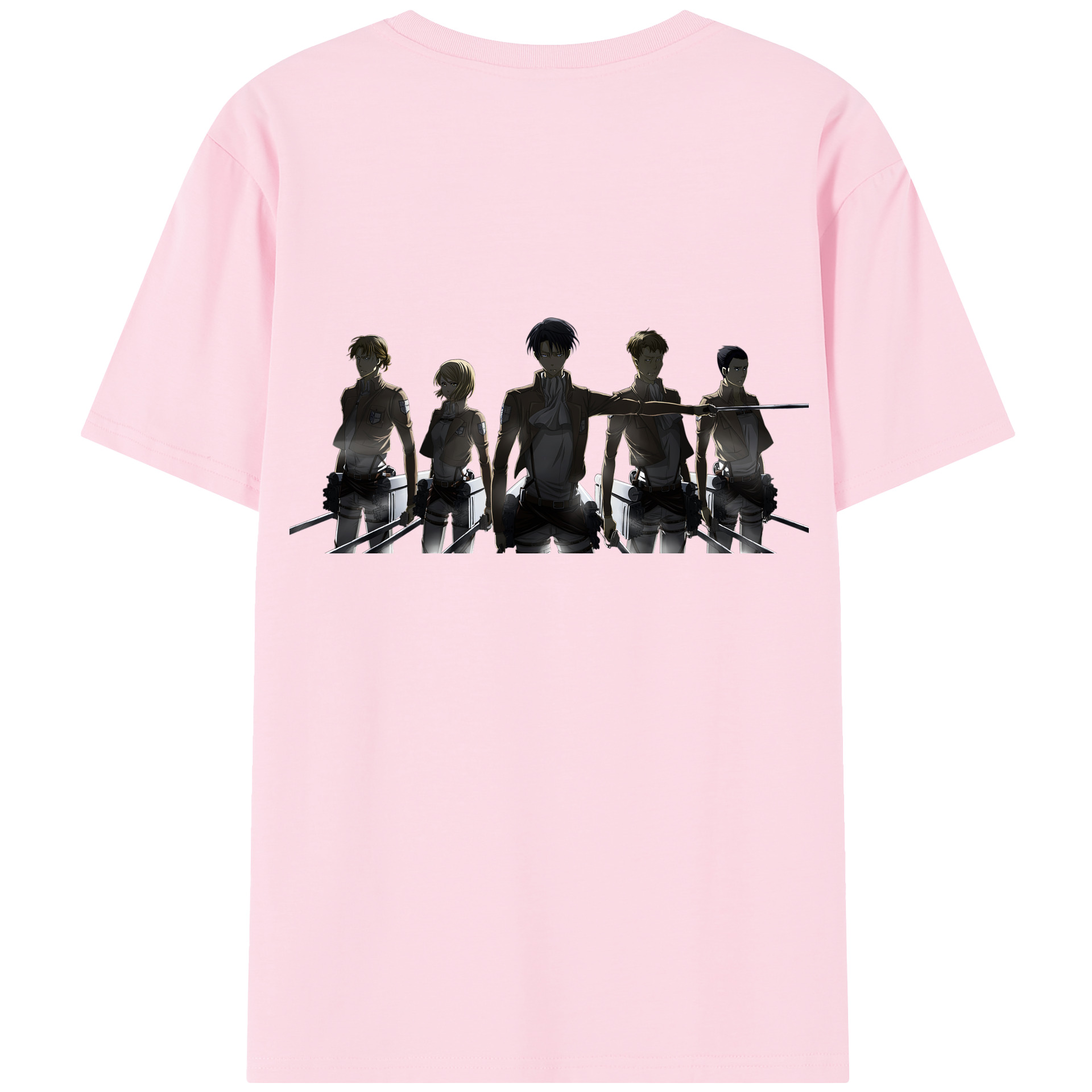 （画像用） 進撃の巨人 Attack on Titan 綿100％半袖Tシャツ（背面プリント）