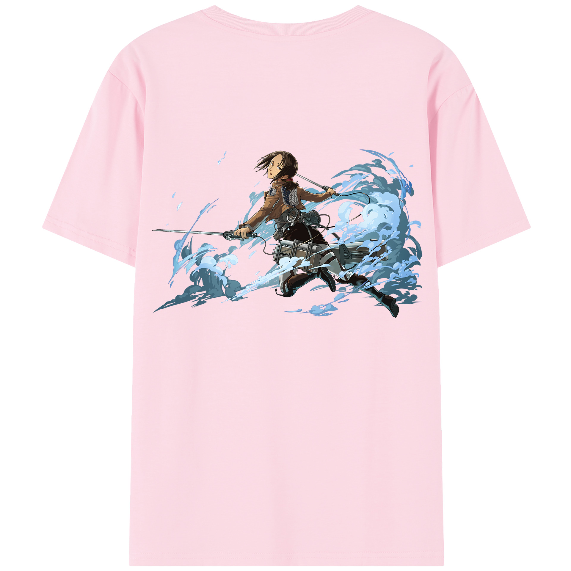 （画像用） 進撃の巨人 Attack on Titan 綿100％半袖Tシャツ（背面プリント）