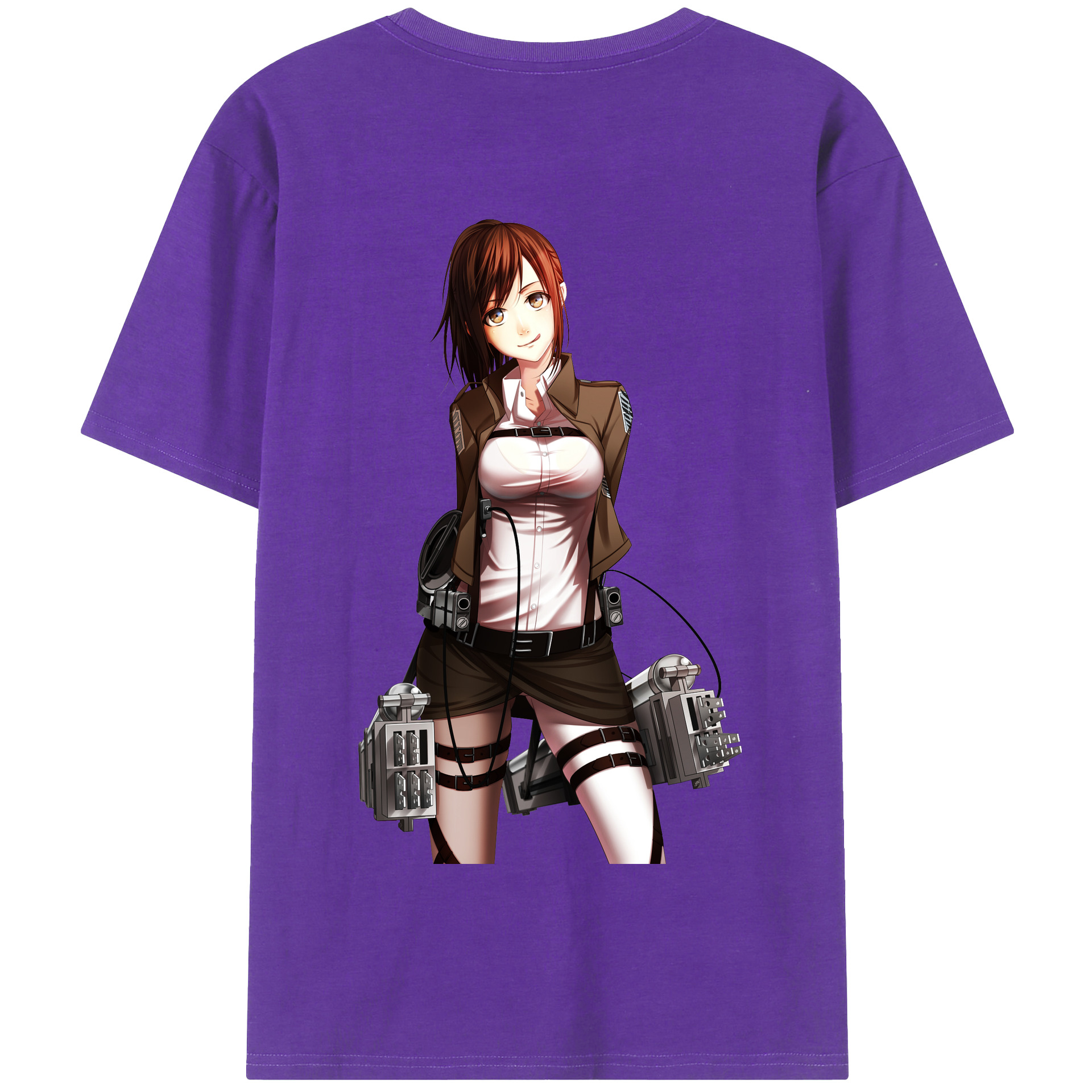 （画像用） 進撃の巨人 サシャ·ブラウス Attack on Titan Sasha Blaus 綿100％半袖Tシャツ（背面プリント）