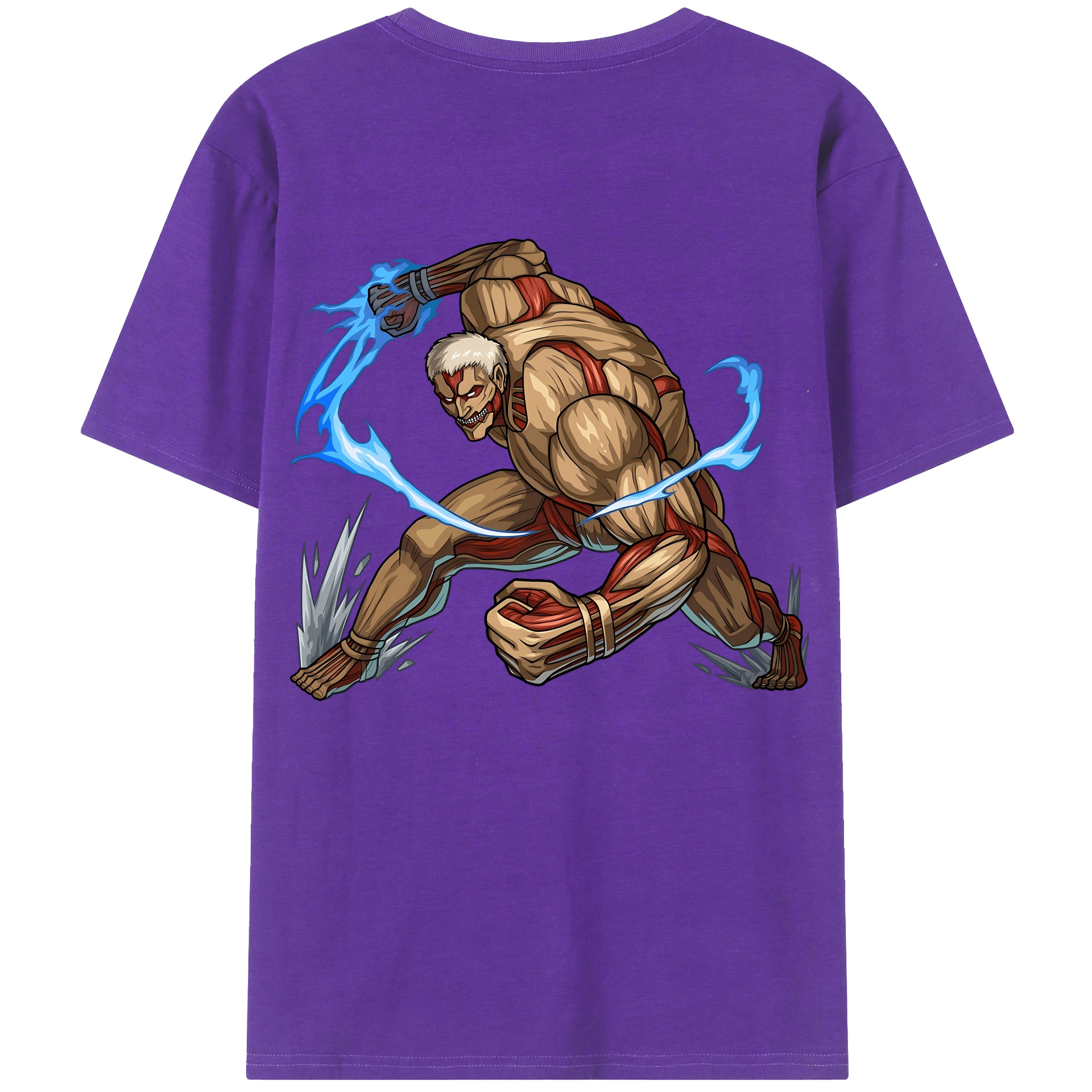 （画像用） 進撃の巨人 Attack on Titan 綿100％半袖Tシャツ（背面プリント）