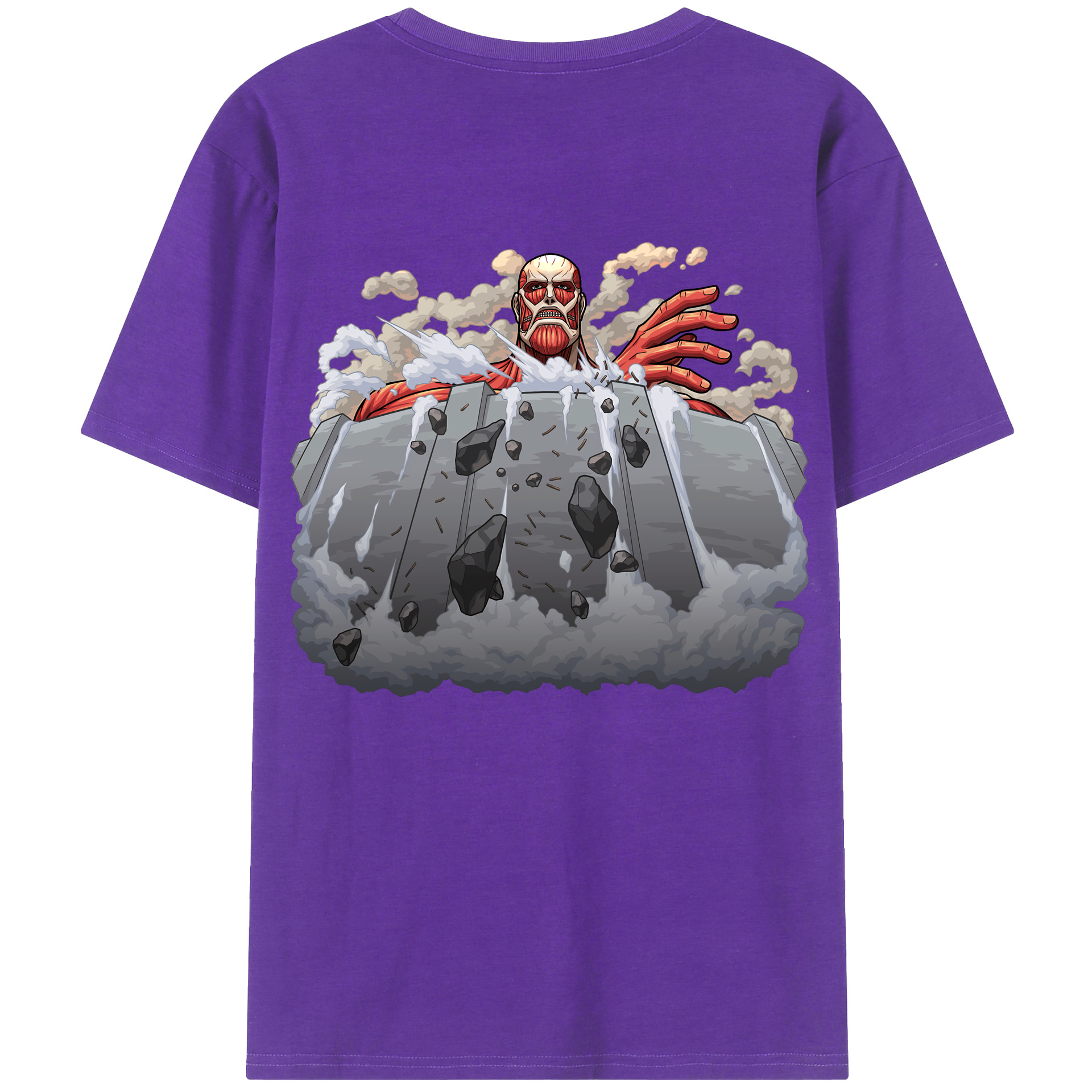（画像用） 進撃の巨人 Attack on Titan 綿100％半袖Tシャツ（背面プリント）