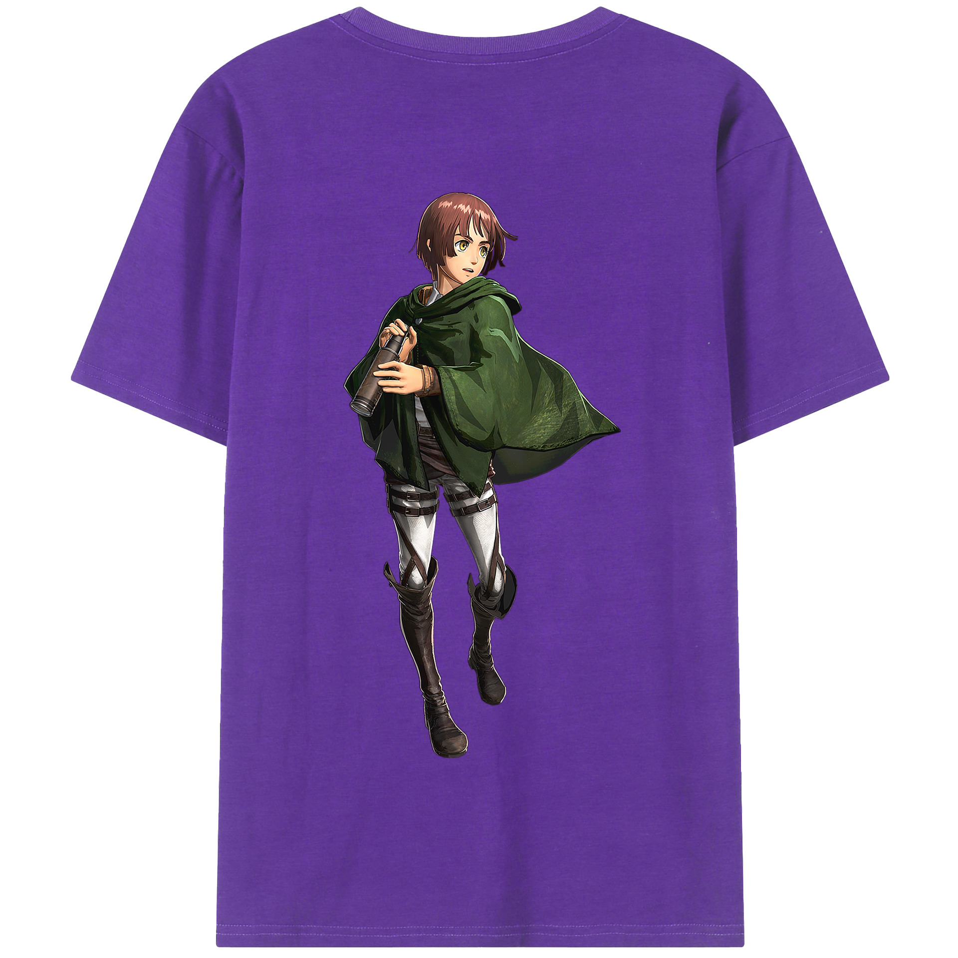 （画像用） 進撃の巨人 Attack on Titan 綿100％半袖Tシャツ（背面プリント）