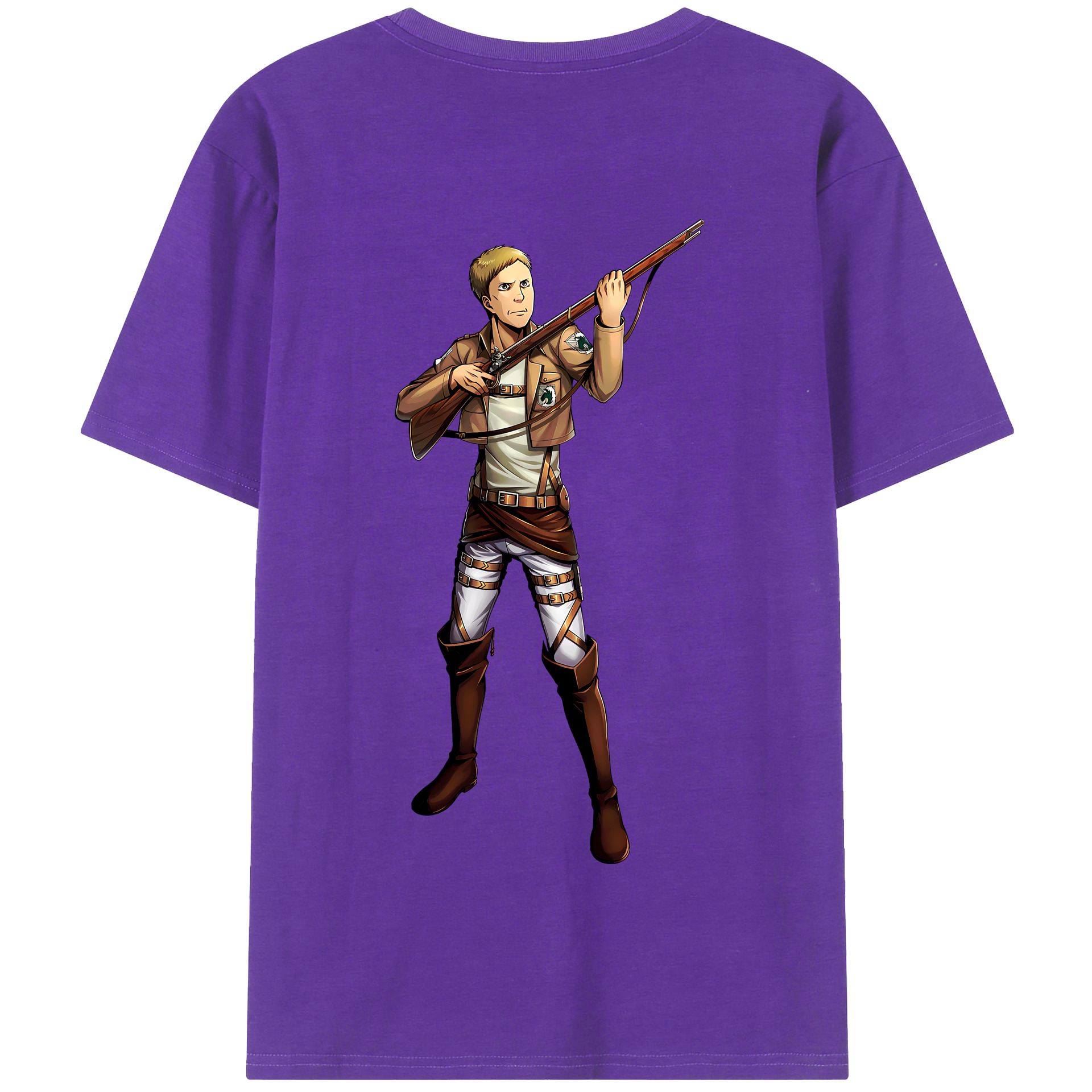 （画像用） 進撃の巨人 Attack on Titan 綿100％半袖Tシャツ（背面プリント）