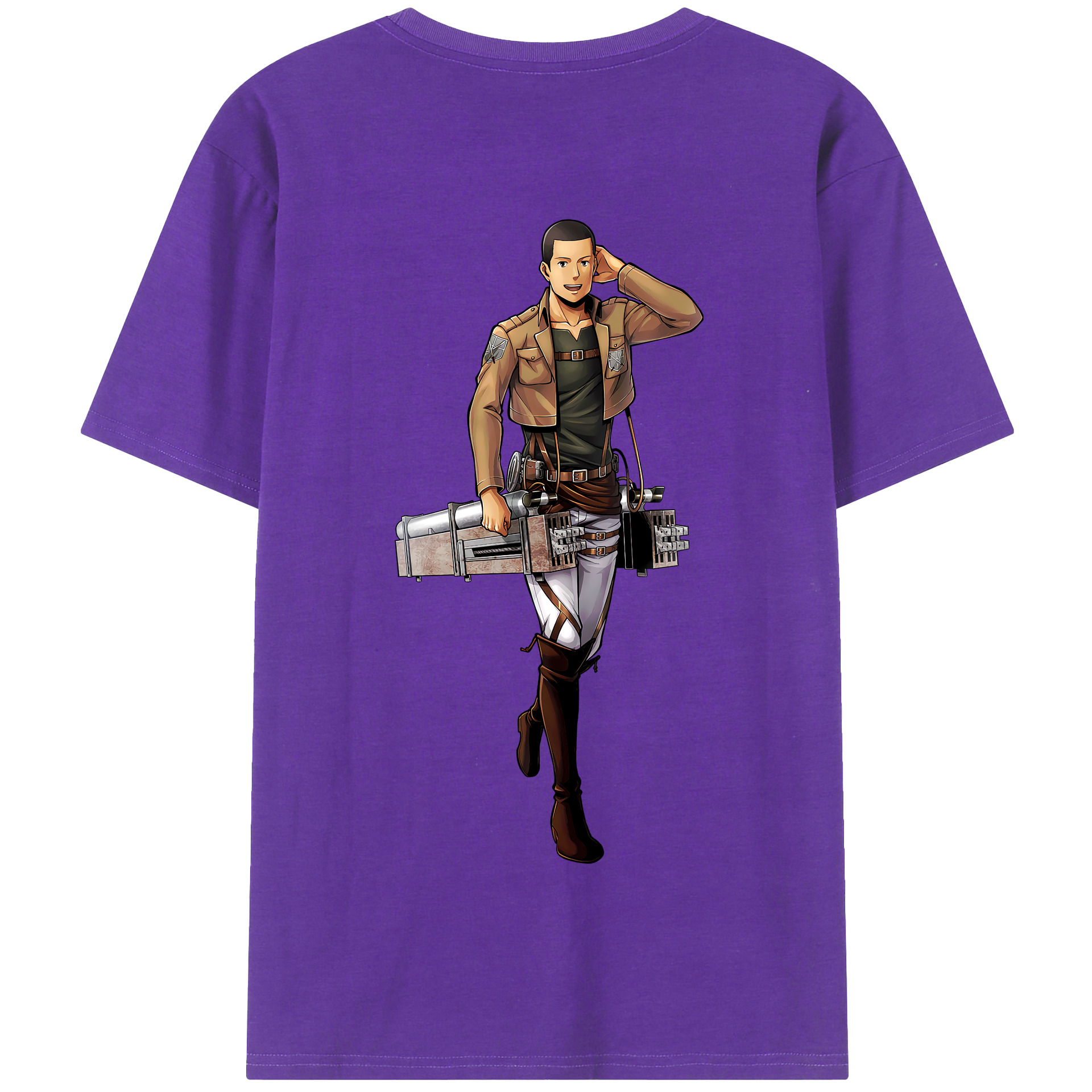 （画像用） 進撃の巨人 Attack on Titan 綿100％半袖Tシャツ（背面プリント）