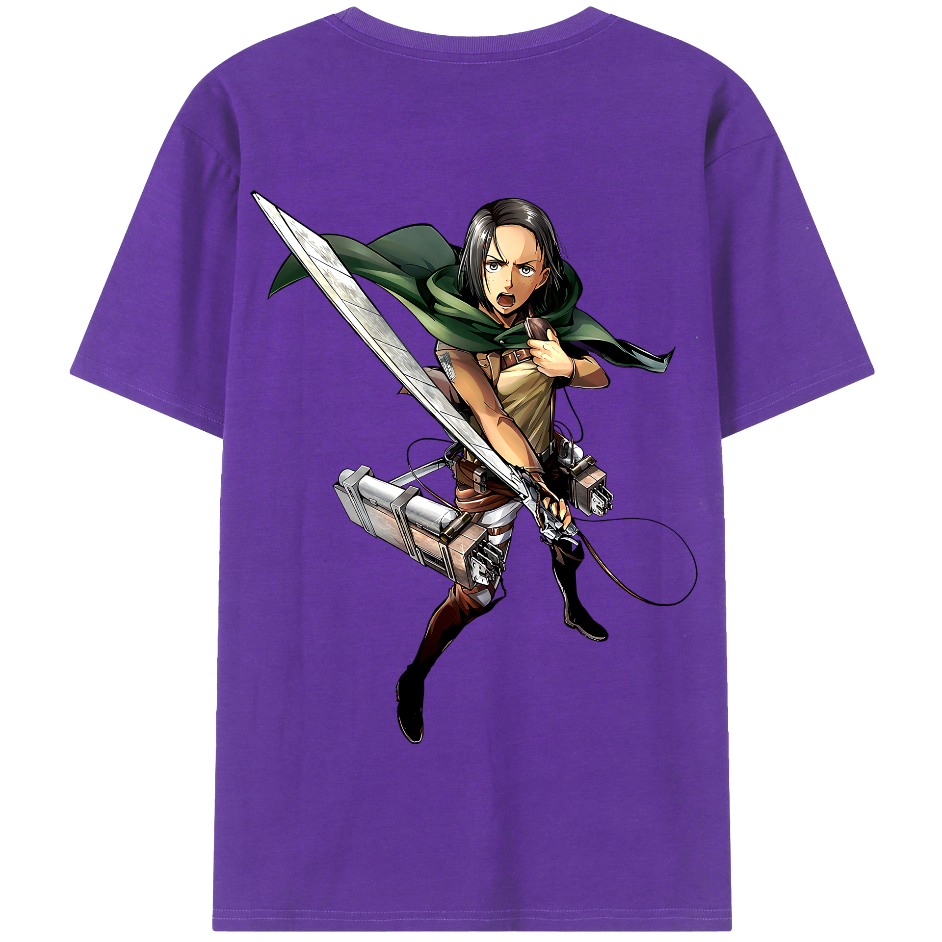 （画像用） 進撃の巨人 Attack on Titan 綿100％半袖Tシャツ（背面プリント）