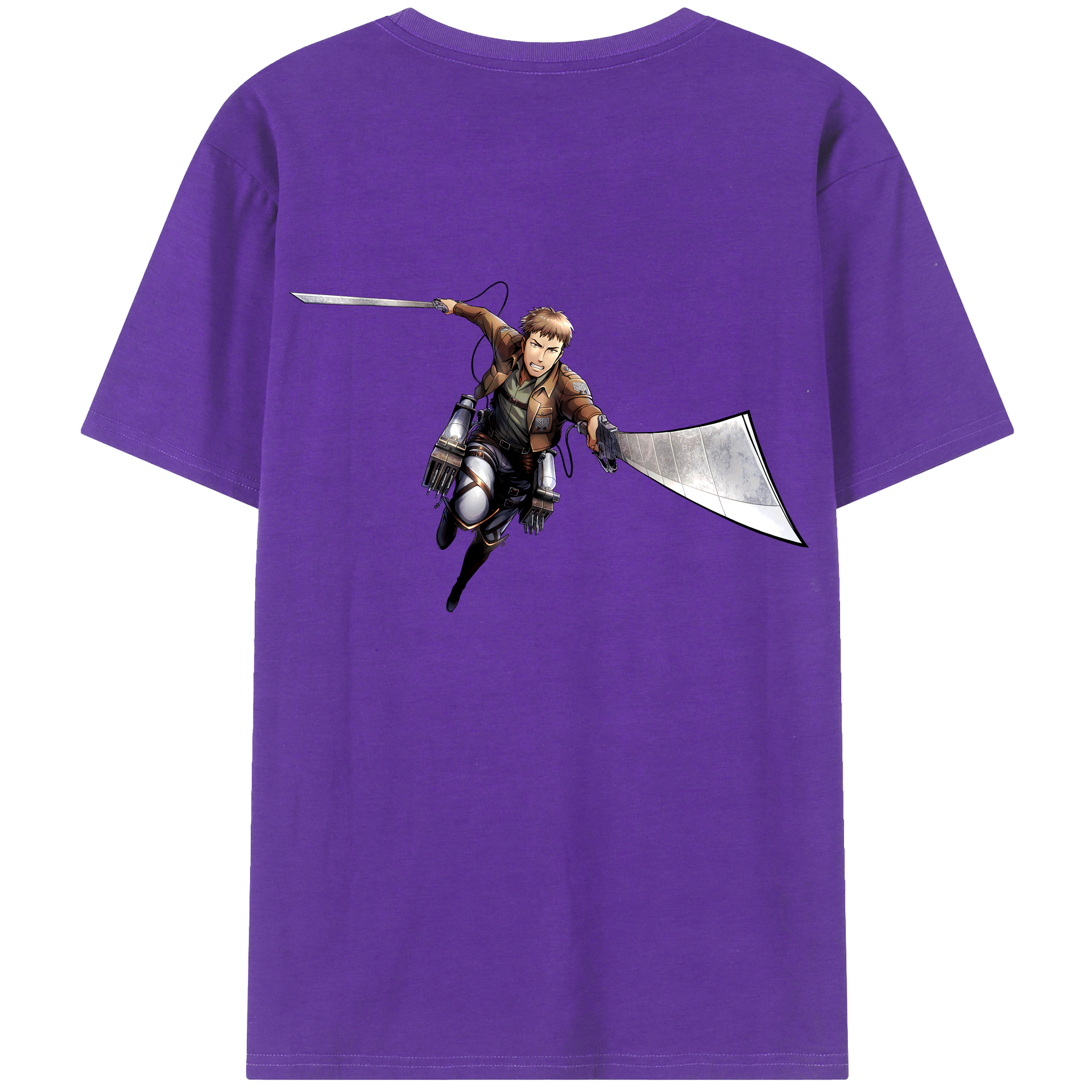 （画像用） 進撃の巨人 Attack on Titan 綿100％半袖Tシャツ（背面プリント）