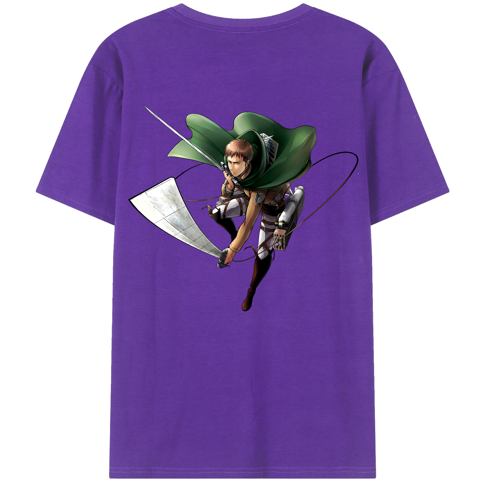 （画像用） 進撃の巨人 Attack on Titan 綿100％半袖Tシャツ（背面プリント）