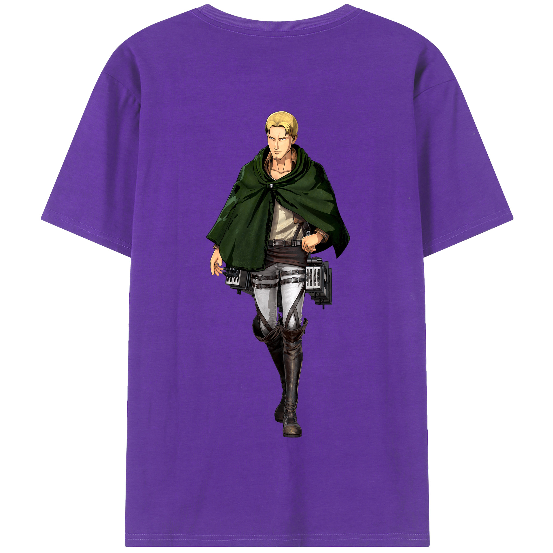 （画像用） 進撃の巨人 Attack on Titan 綿100％半袖Tシャツ（背面プリント）