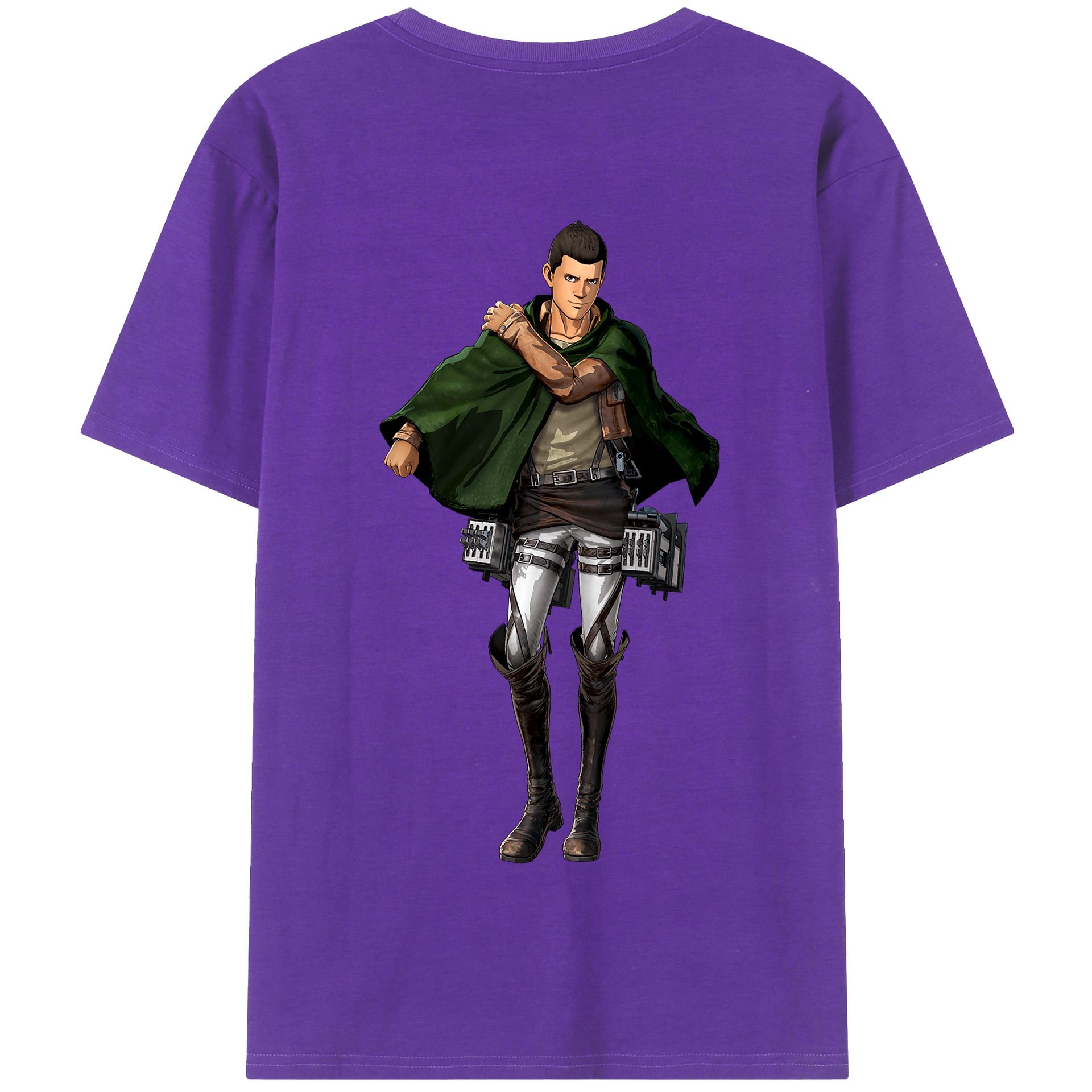 （画像用） 進撃の巨人 Attack on Titan 綿100％半袖Tシャツ（背面プリント）