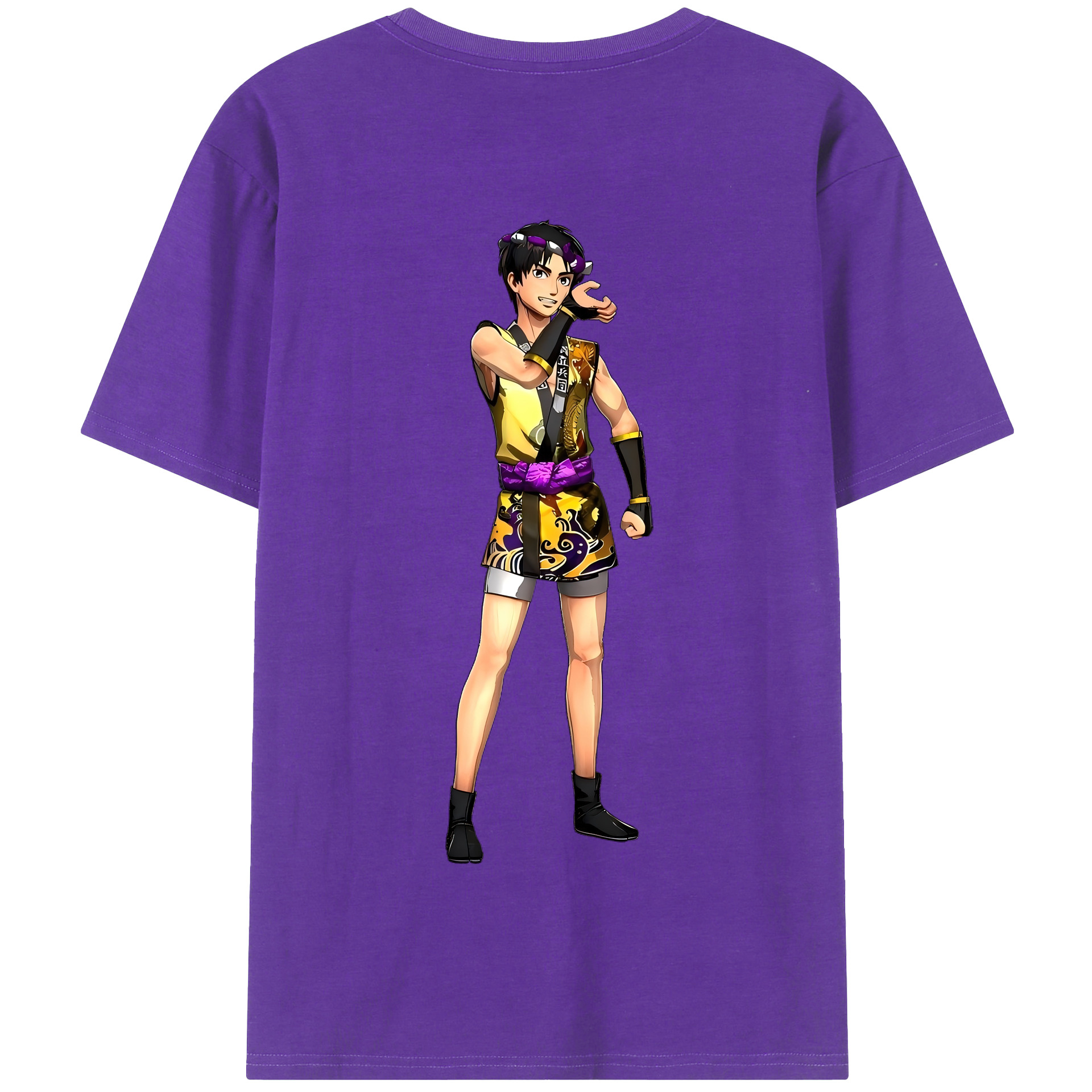 （画像用） 進撃の巨人 リヴァイ·アッカーマン Attack on Titan Levi Ackerman 綿100％半袖Tシャツ（背面プリント）