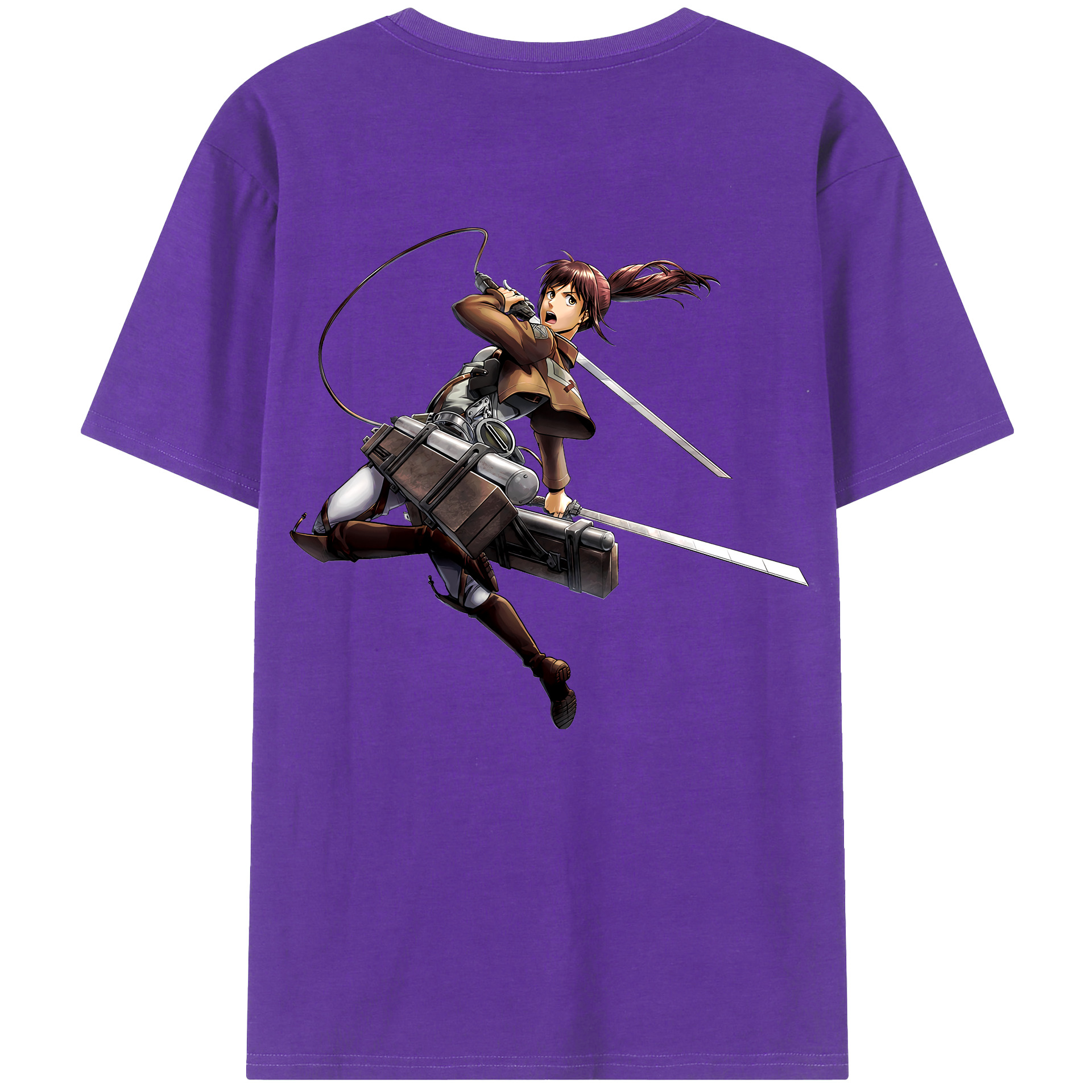 （画像用） 進撃の巨人 サシャ·ブラウス Attack on Titan Sasha Blaus 綿100％半袖Tシャツ（背面プリント）