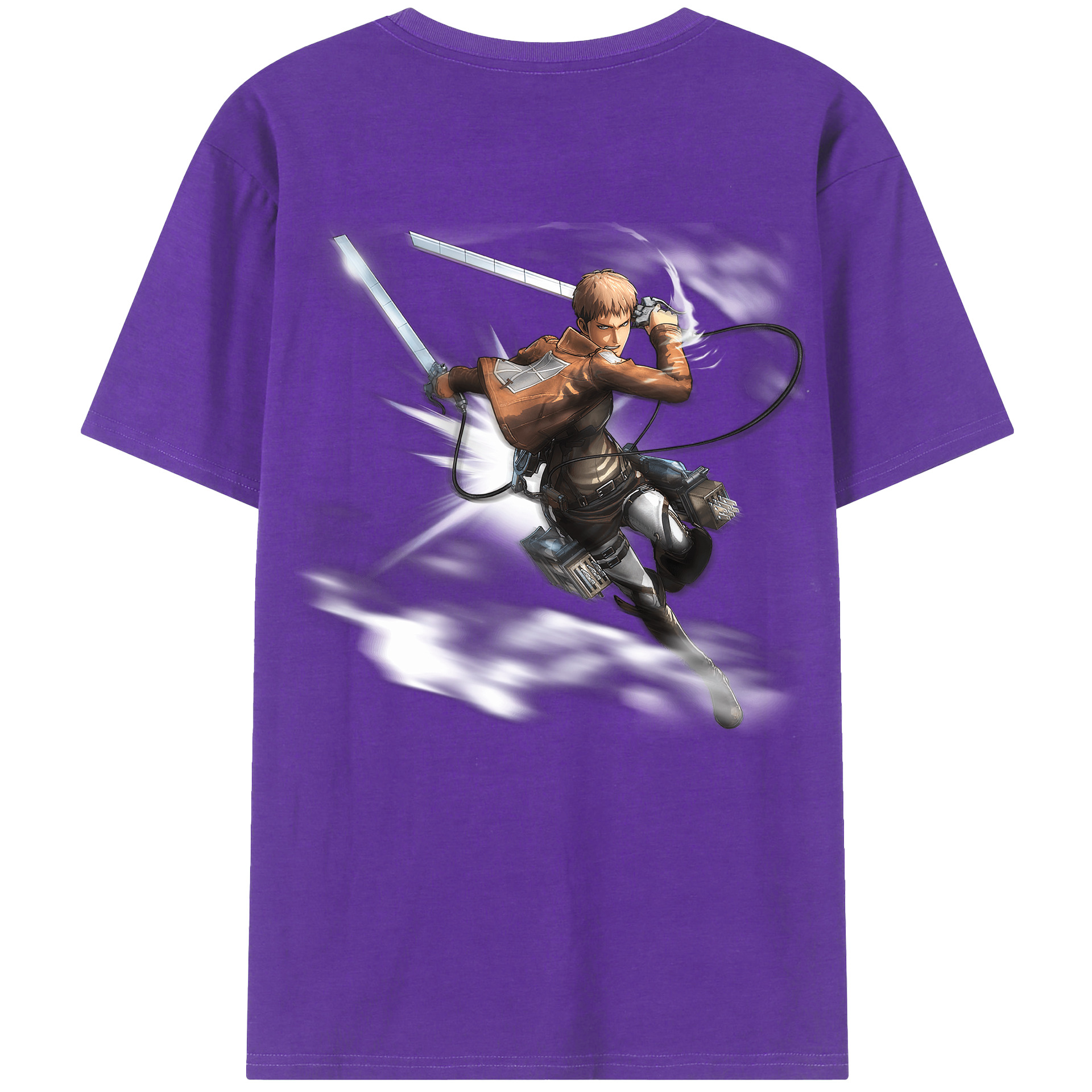 （画像用） 進撃の巨人 ジャン・キルシュタイン Attack on Titan Jean Kirstein 綿100％半袖Tシャツ（背面プリント）