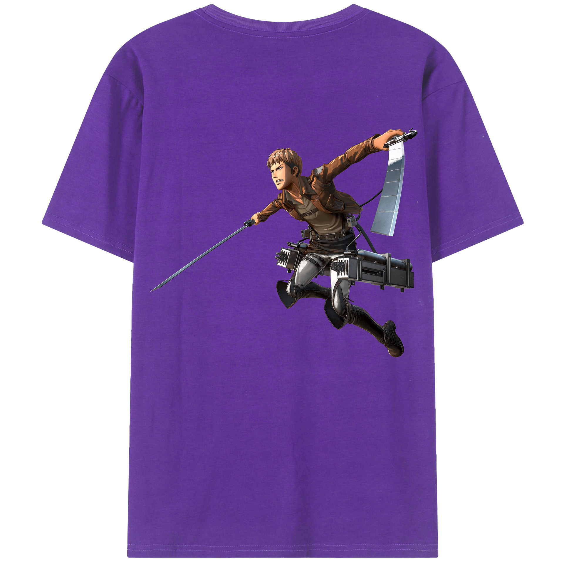 （画像用） 進撃の巨人 ジャン・キルシュタイン Attack on Titan Jean Kirstein 綿100％半袖Tシャツ（背面プリント）