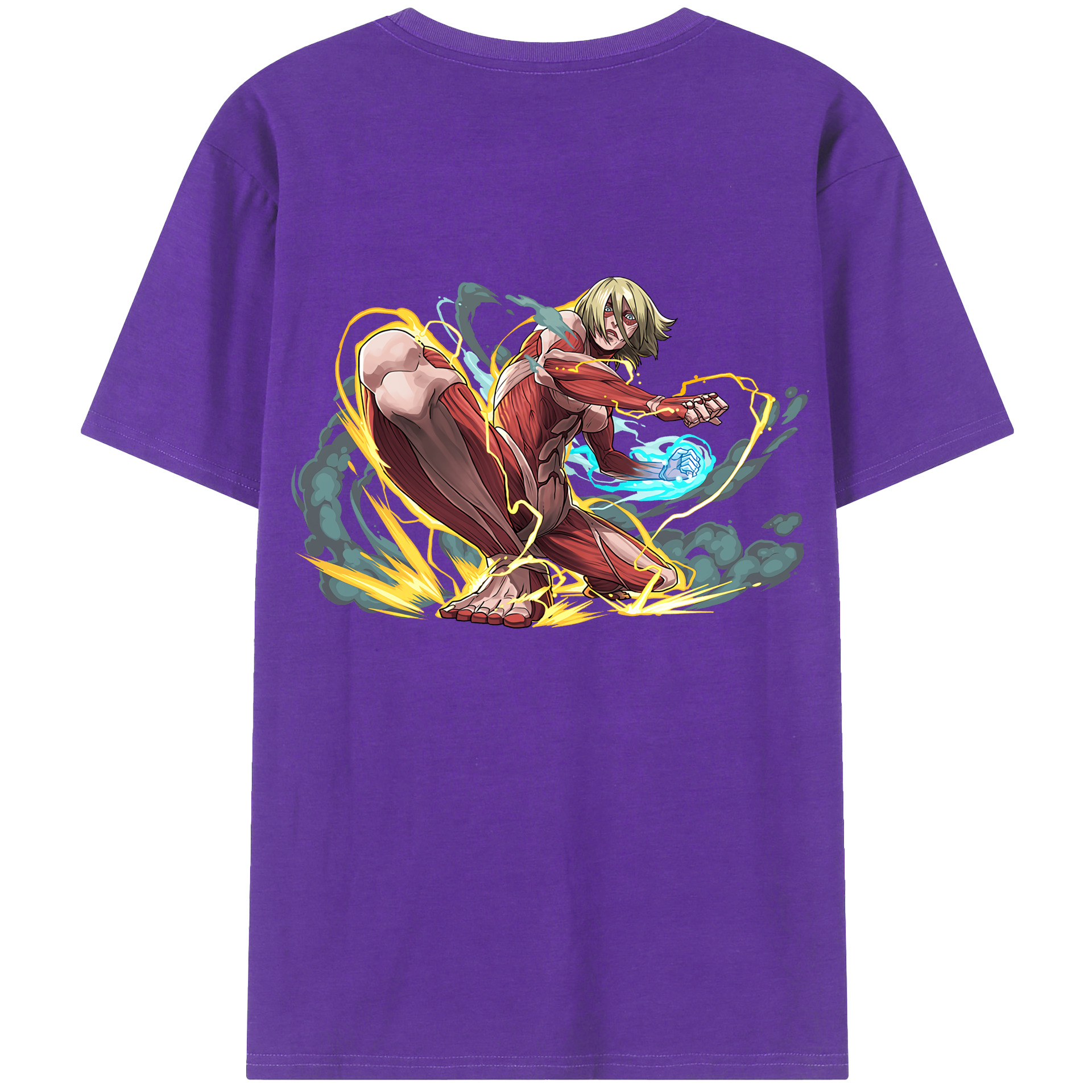 （画像用） 進撃の巨人 Attack on Titan 綿100％半袖Tシャツ（背面プリント）