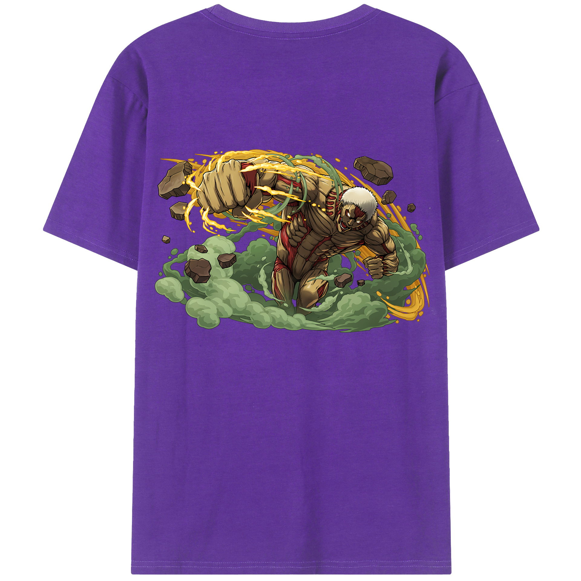 （画像用） 進撃の巨人 Attack on Titan 綿100％半袖Tシャツ（背面プリント）