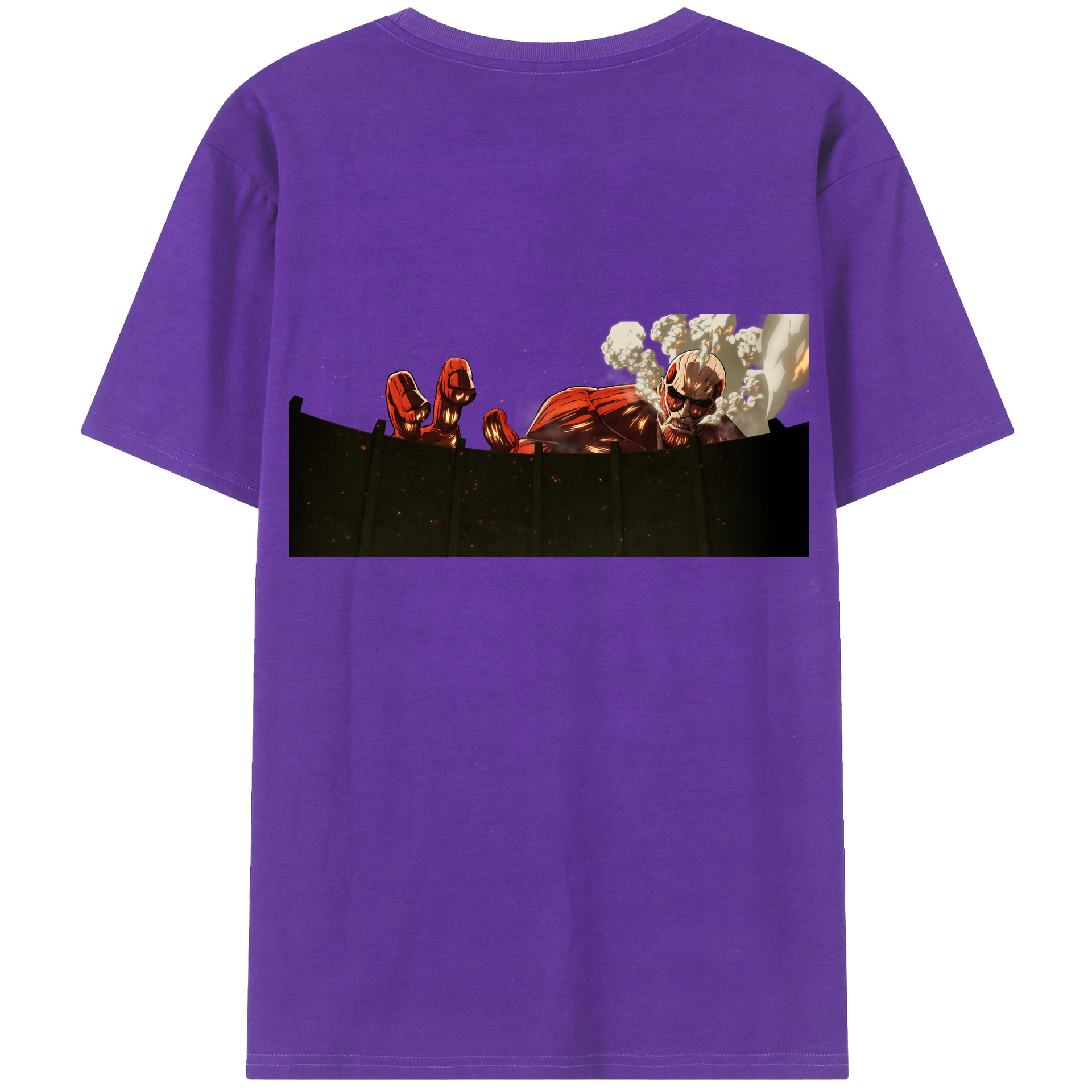 （画像用） 進撃の巨人 Attack on Titan 綿100％半袖Tシャツ（背面プリント）