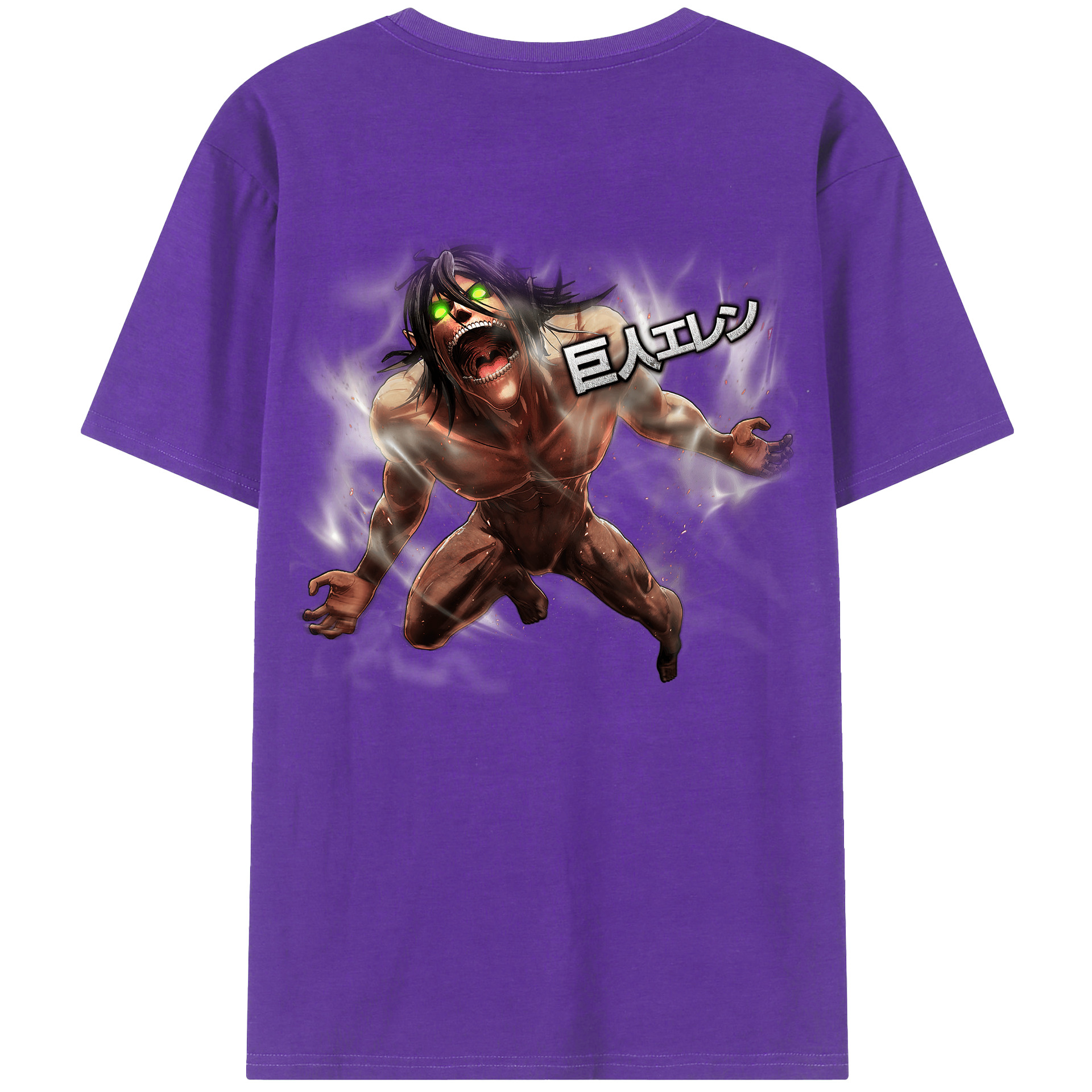 （画像用） 進撃の巨人 Attack on Titan 綿100％半袖Tシャツ（背面プリント）