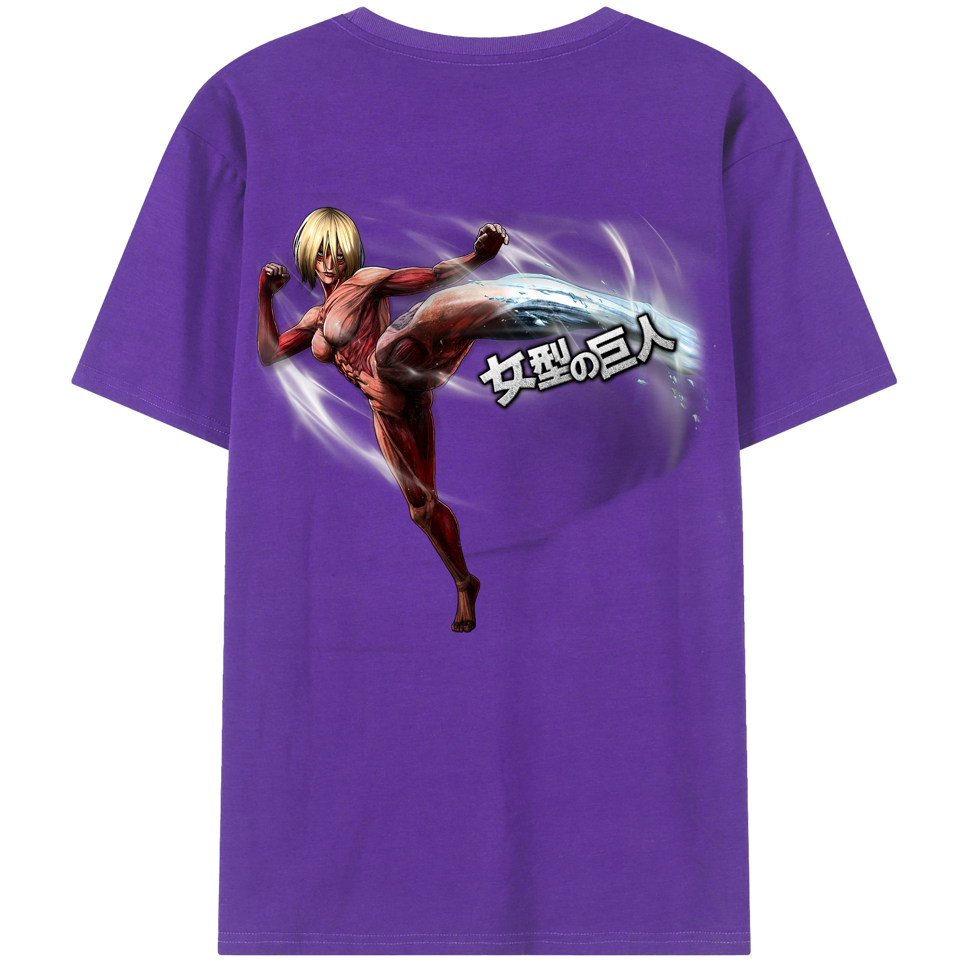 （画像用） 進撃の巨人 Attack on Titan 綿100％半袖Tシャツ（背面プリント）