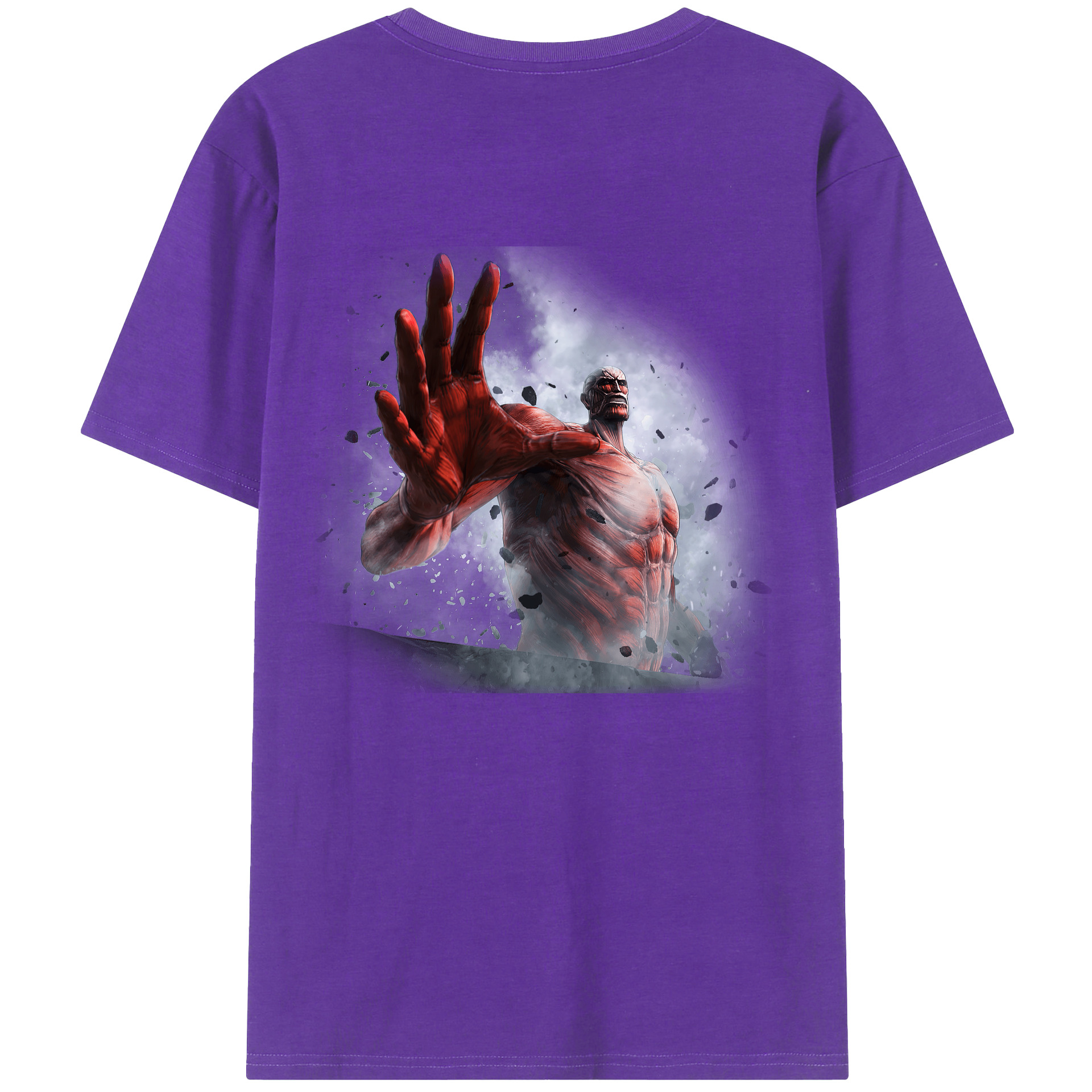 （画像用） 進撃の巨人 Attack on Titan 綿100％半袖Tシャツ（背面プリント）